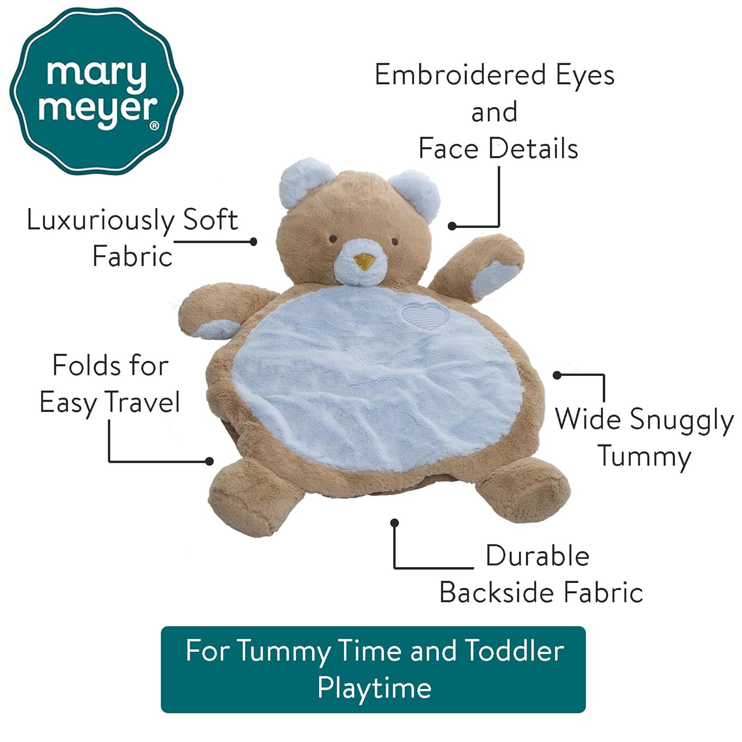 mary meyer bestever baby mat, bear