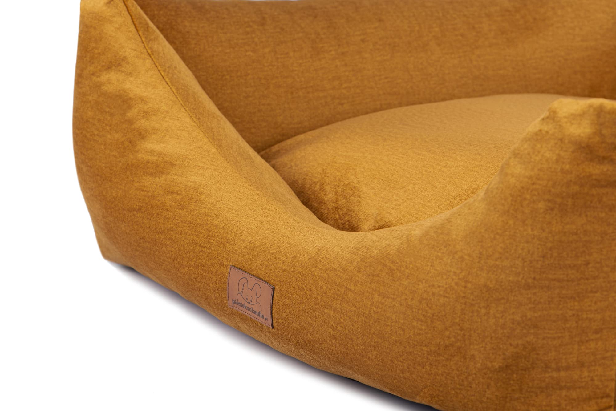 Oaza Velvet Legowisko dla psa z krawędzią, legowisko dla zwierząt domowych, łóżko, poduszka dla psa, sofa dla psa, legowisko dla psa, kosze dla psa, kanapa dla psa, miękkie, tekstylne,