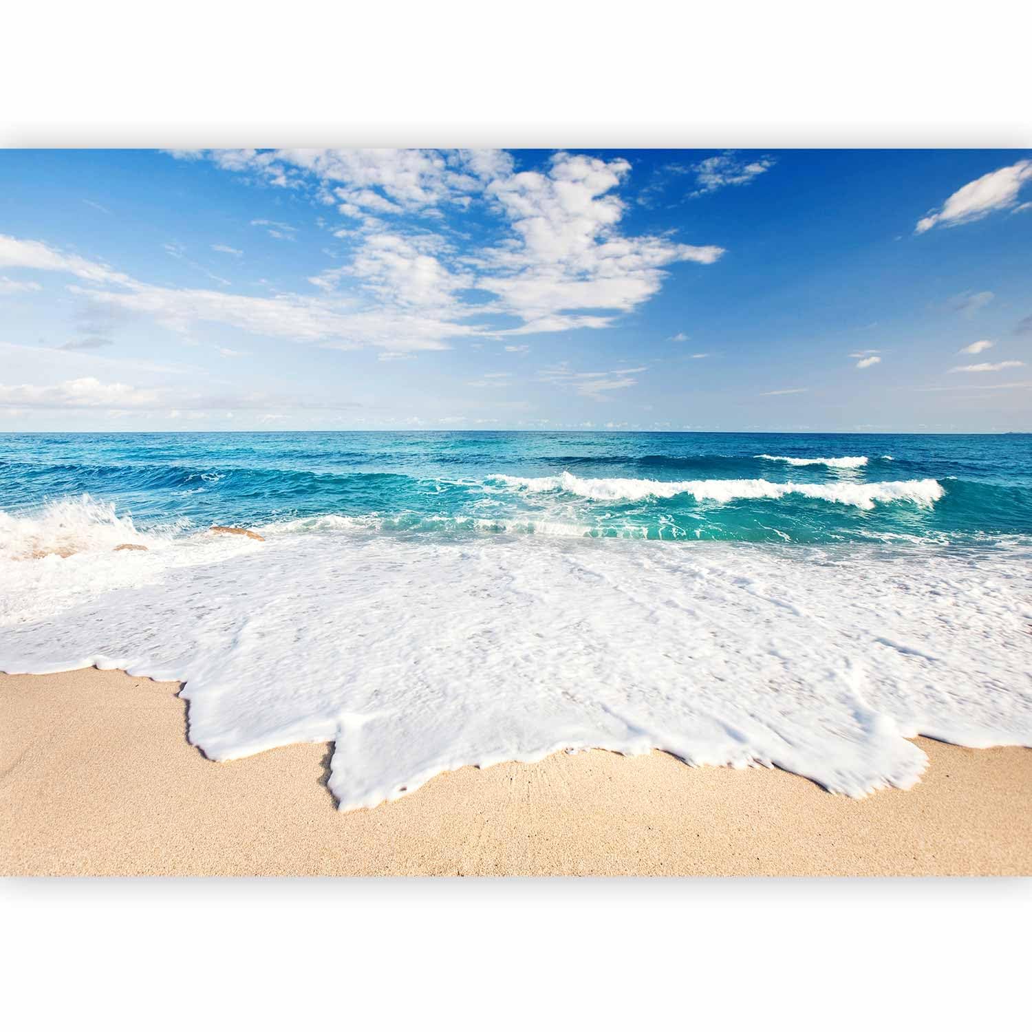 murando - Papier peint panoramique paysage 350x256 cm - Revêtement mural décoration pour chambre salon cuisine - Design unique et moderne - Bleu beige gris - c-B-0035-a-a