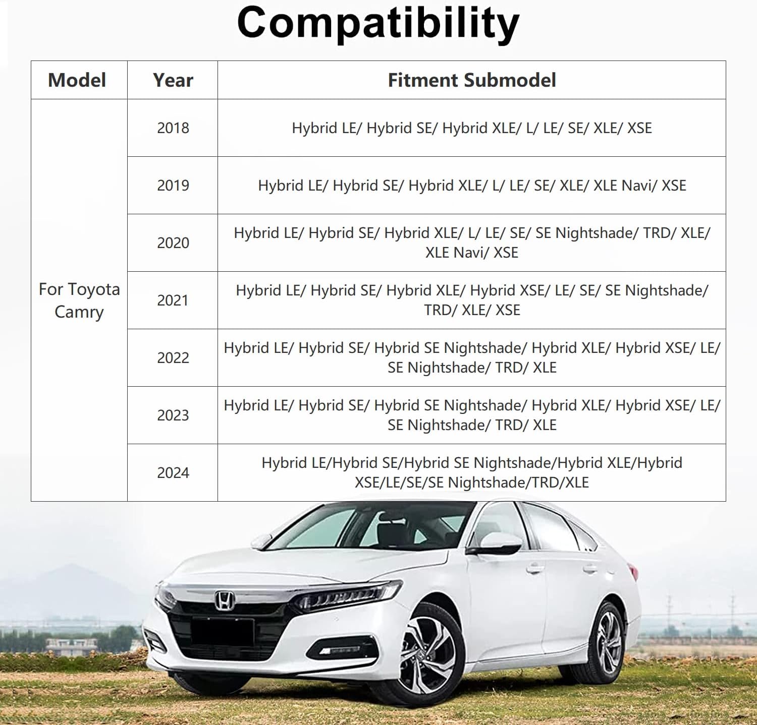 CarQiWireless Wireless Charger for Toyota Camry Accessories 2018 2019 2020 2021 2022 2023 2024, Wireless Phone Charging Pad Tray for Camry XSE SE TRD LE XLE Hybrid Nightshade Car Interior Body Parts