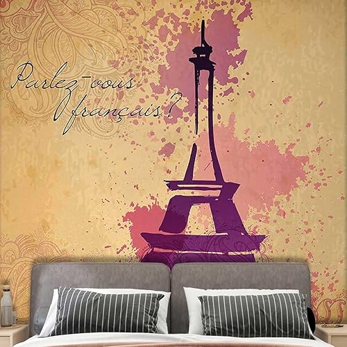 Papel tapiz autoadhesivo de la Torre Eiffel, para cocina, dormitorio, no necesita pegamento adicional (Ancho) 78.7 pulgadas de ancho x 59 pulgadas