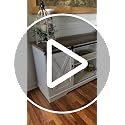 IDEALHOUSE Farmhouse Tv Stand for 65 inch TVs, Entertainment Center with Sliding Barn Doors and Adjustable Shelf, Modern Storage Media TV Console TV Stand Table for Living Room, Bedroom, White & Brwon image 7
