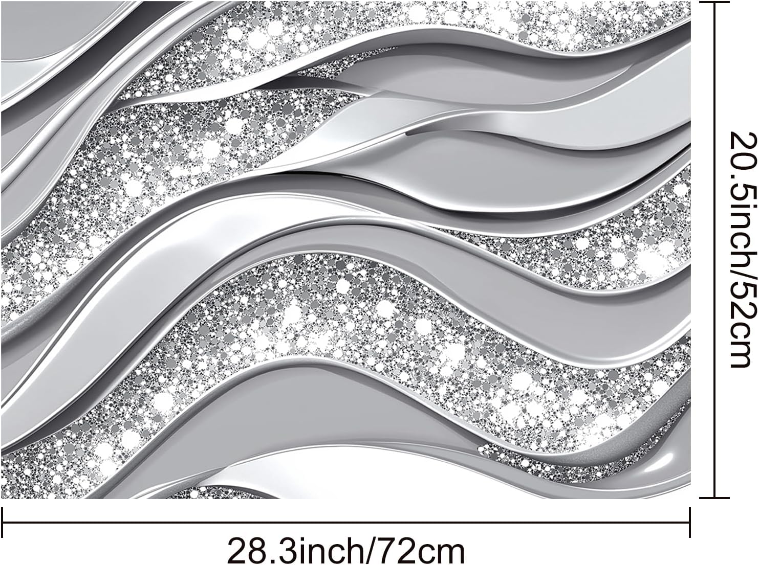 HOMETITUTE Kitchen Stove Top Cover for Electric Inspired Design and Shimmering Pattern Kitchen Mats Stovetop Cover 28 x 20 inches Diatomite Coffee Mat for Kitchen Countertop Fit Under Coffee Maker