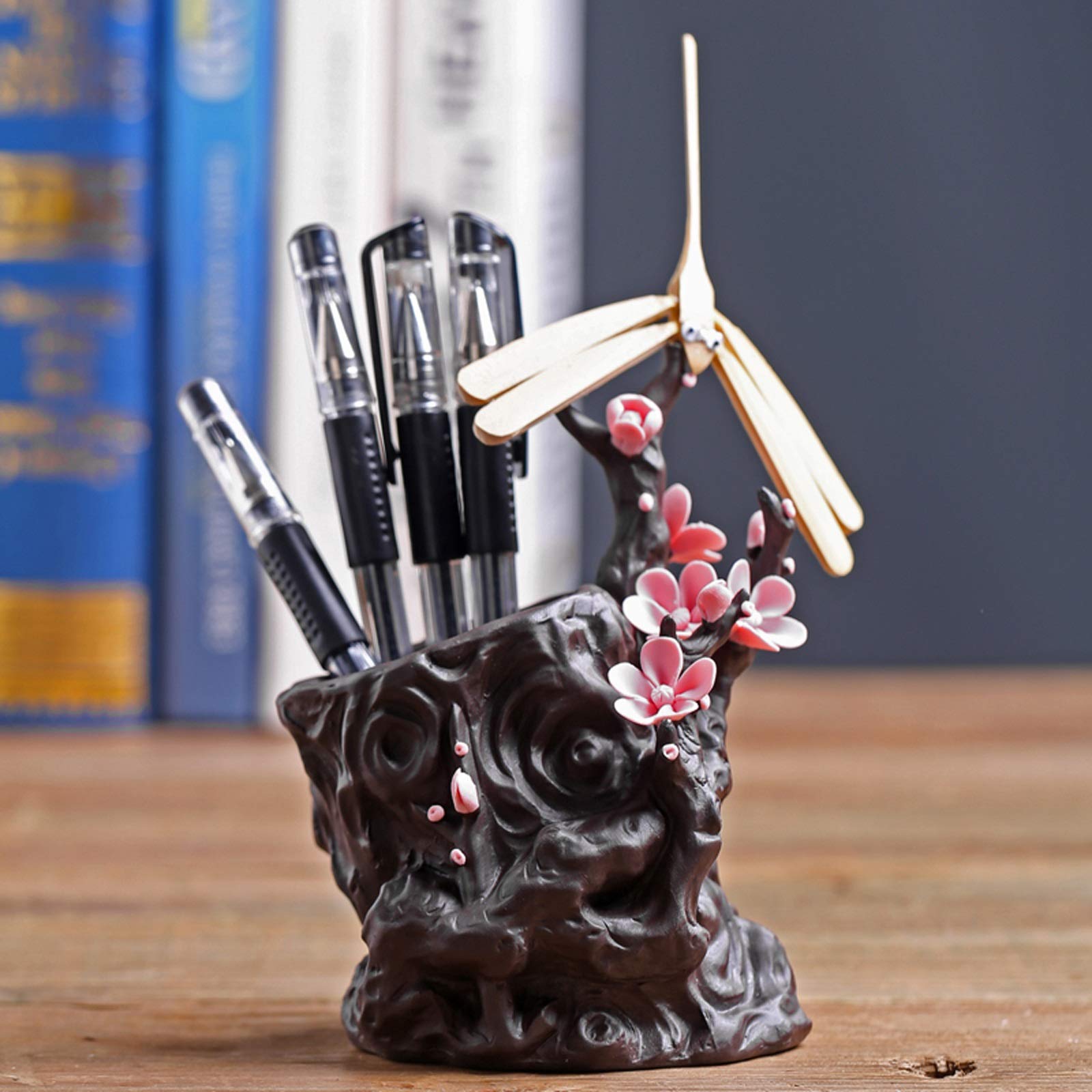 Portapenne Porta Penna in Ceramica Desktop Cancelleria Organizzatore Scrivania Portapenne Supporto per scrivania, Ceramica Desk Organizer Ufficio, Aula Portamatite