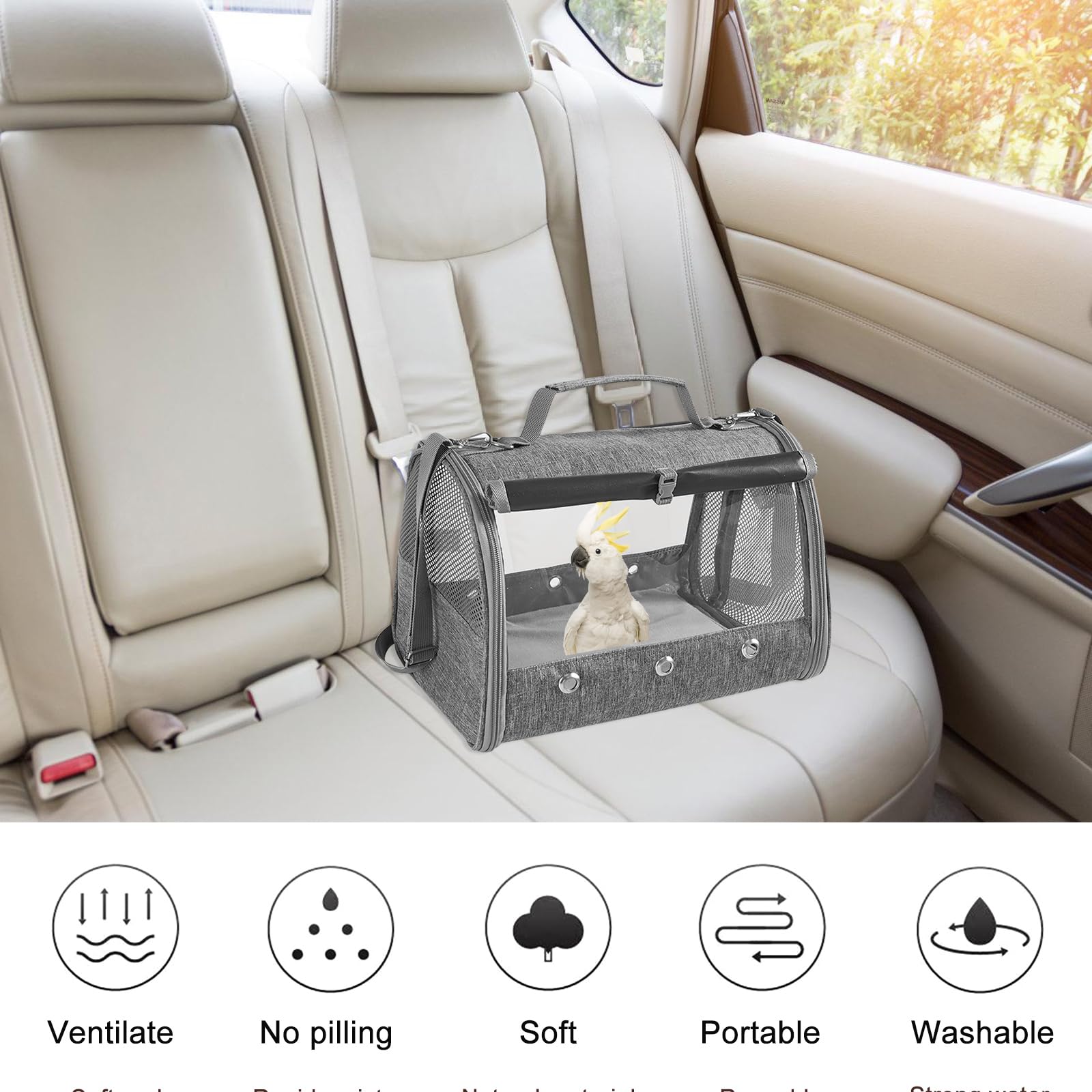 Petit sac de transport pour animal de compagnie avec coussin, sac de transport pour petit animal, boîte de transport pour chat avec ouverture latérale, sac de transport pour cochon d'Inde, boîte de