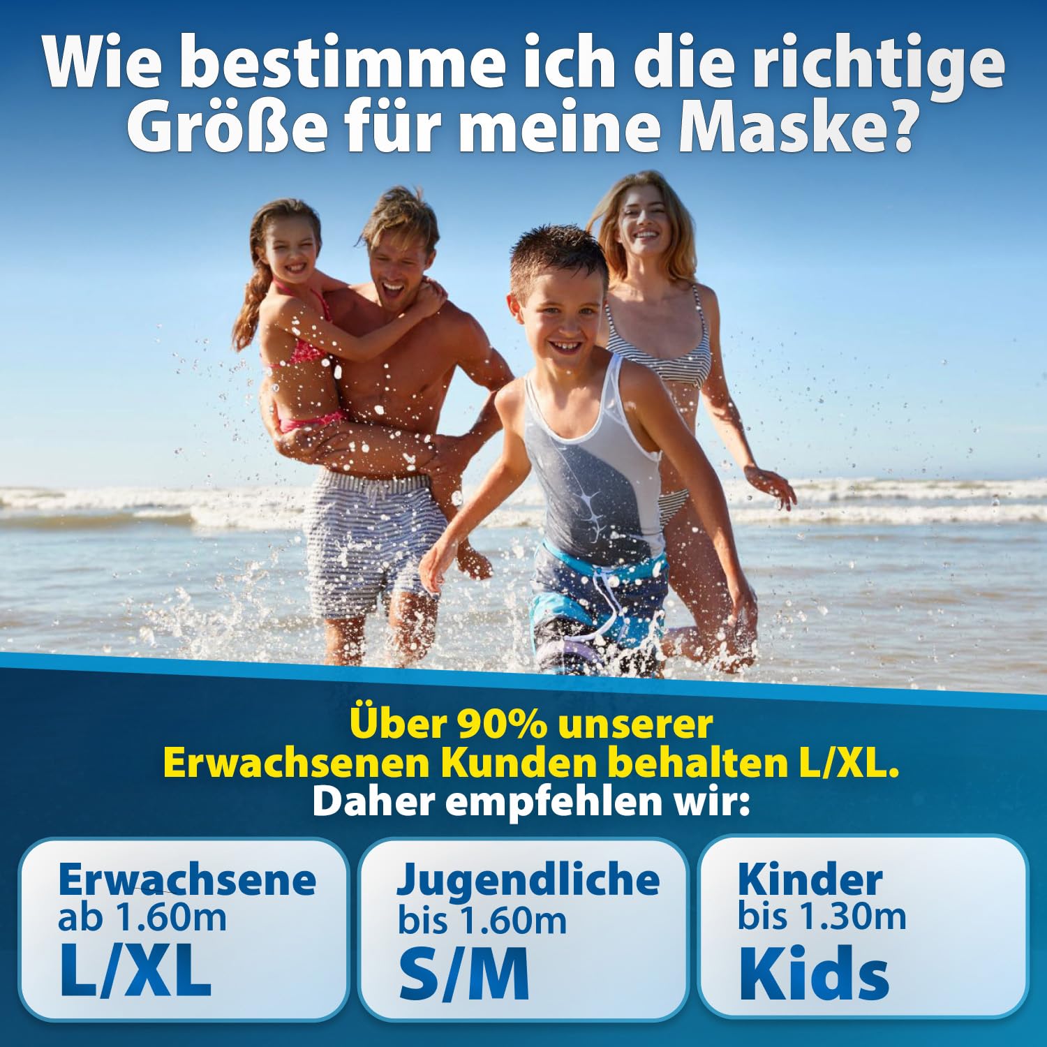 Die Preisgekrönte KAIMANA® Schnorchelmaske für Erwachsene & Kinder - absolut CO2 sicher - inkl. Tragetasche - Tauchermaske Erwachsene - Vollgesichtsmaske Tauchmaske