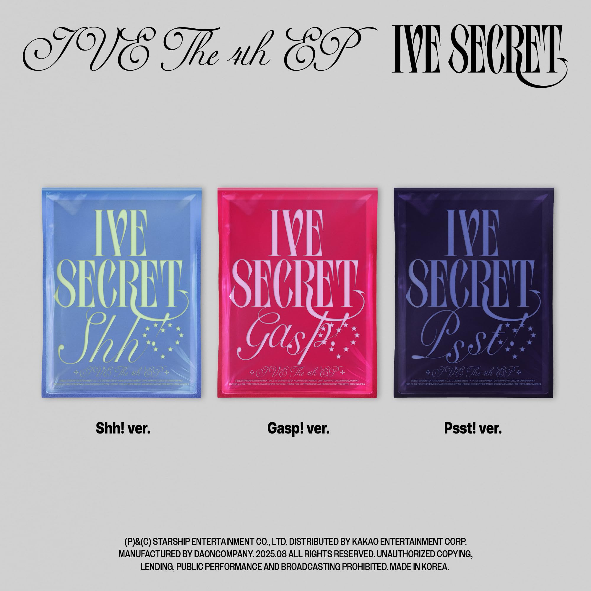 【正規輸入盤】IVE [IVE SECRET]（韓国盤）