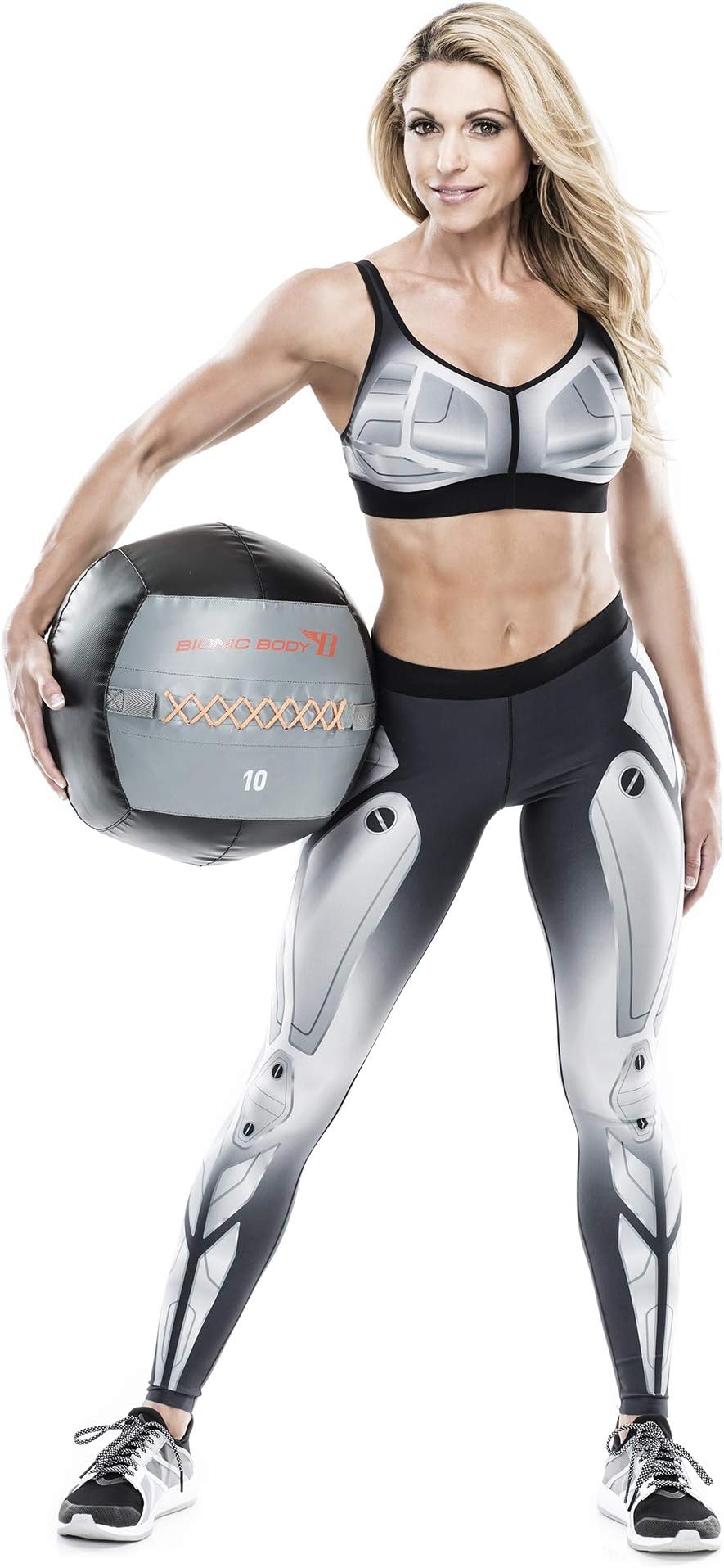 Bionic Body Soft Medicine Ball Weighted Slam Wall Ball for Cardio Workout and Core Training – Ideal for Squat, Lunge, and Partner Toss – 6, 10, 14, 20 lb.