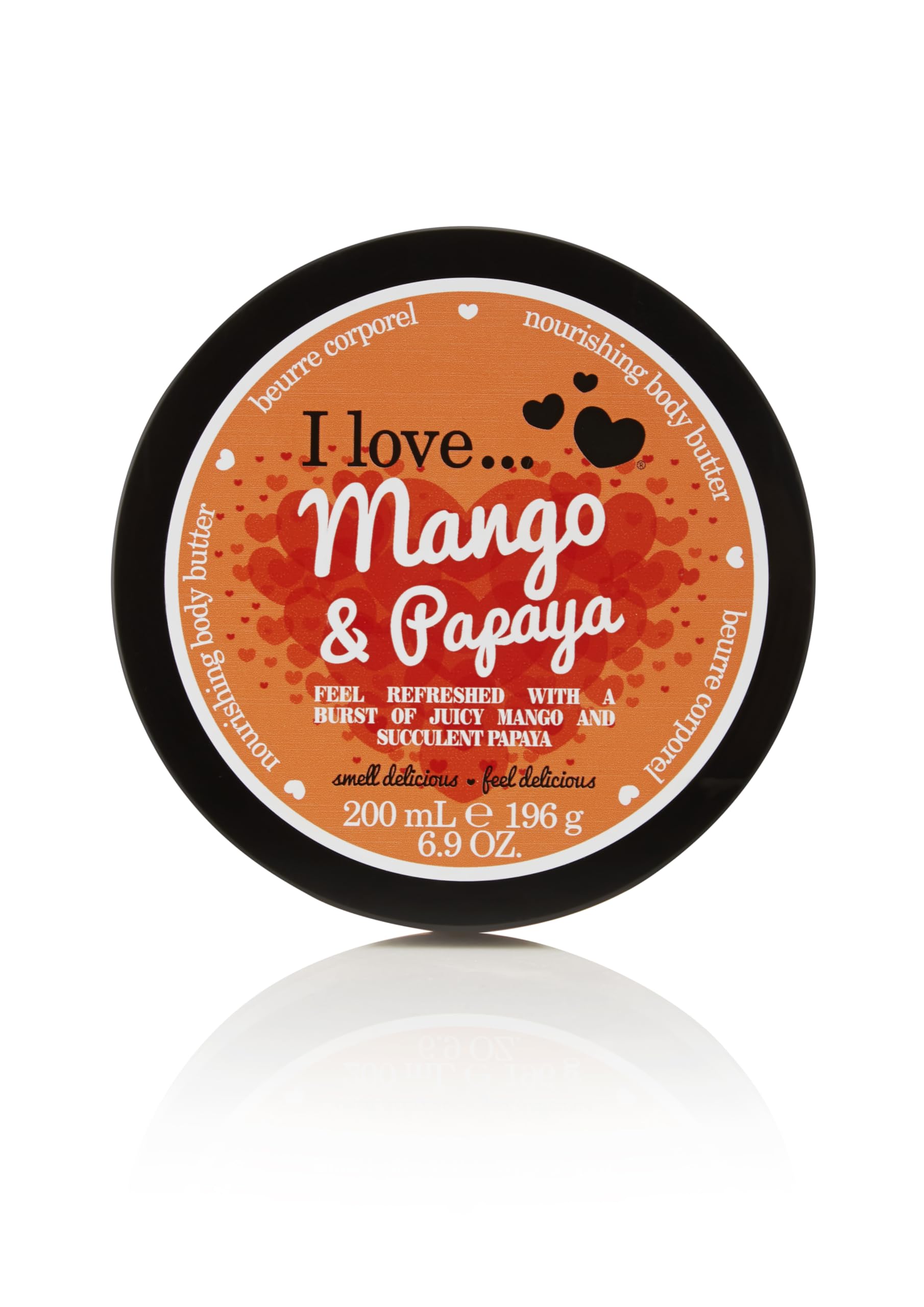 Mango & Papaya Body Butter, 87% Naturally Derived Ingredients, Shea Butter & Coconut Oil for Soft, Hydrated Skin, Moisturizing & Lightly Scented, Natural Fruit Extracts, Vegan-Friendly - 200ml.