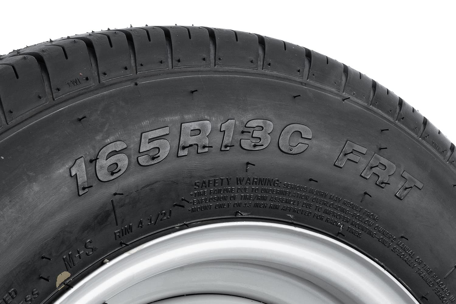 UNITRAILER Ruota Rinforzata 165/80 R13C per Rimorchio Pesante Portata 675 kg, Cerchio in Acciaio 4.5Jx13 H2 5x112 ET30, Pneumatico LINGLONG R701 per Caravan e Carrelli