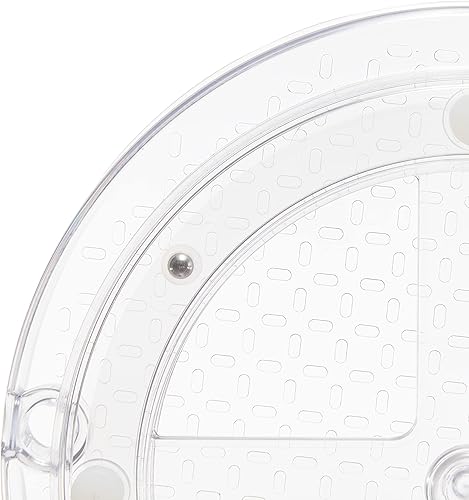 Miniatura 5 de Tienda Basics Clear Lazy Suzan - Organizador para tocadiscos, 9 pulgadas, paquete de 2