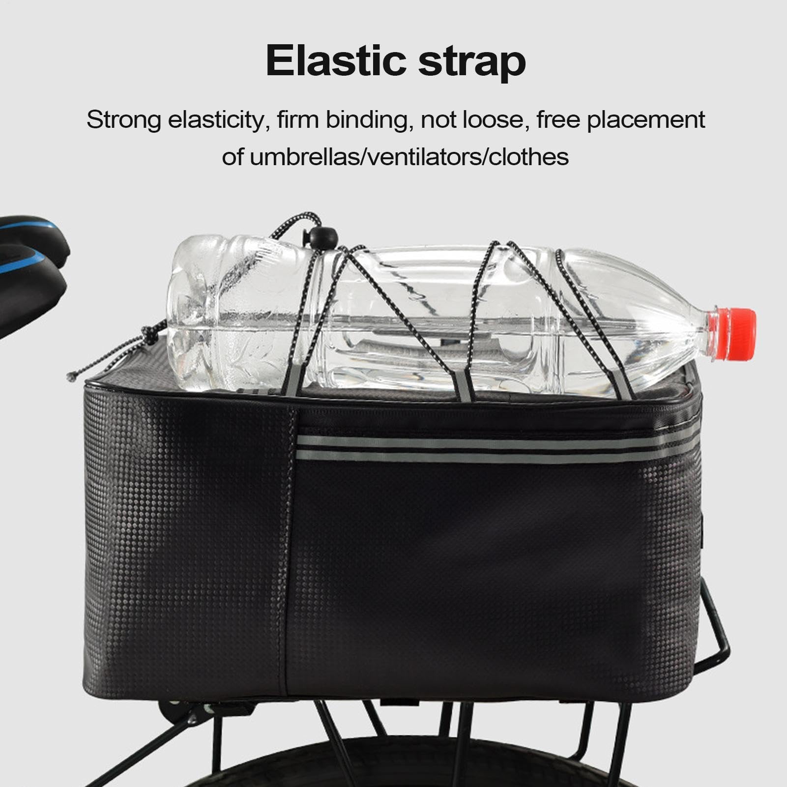 Borsa da Sella per Bici - Borsa da Sella per E-Bike con Copertura Antipioggia per il Pendolarismo | Borsa Rifrangente Impermeabile con Grande Capacità e Fibbie di Sicurezza per Viaggi, Ciclismo