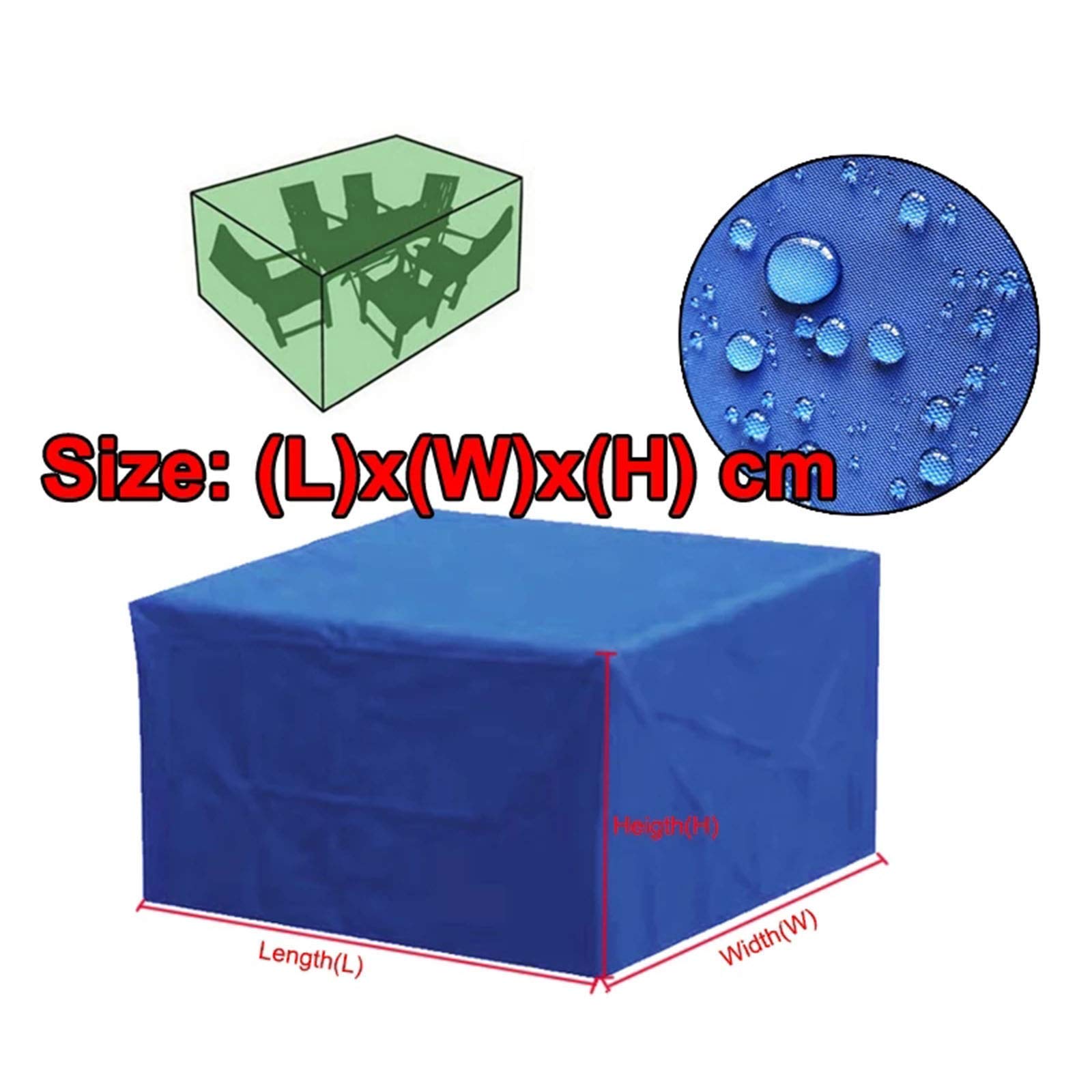 Fodere per mobili da Giardino 40x40x25cm, Copertura Protettiva 420D per mobili da Giardino, coperture per mobili da Esterno Impermeabili, Copertura per mobili da Giardino