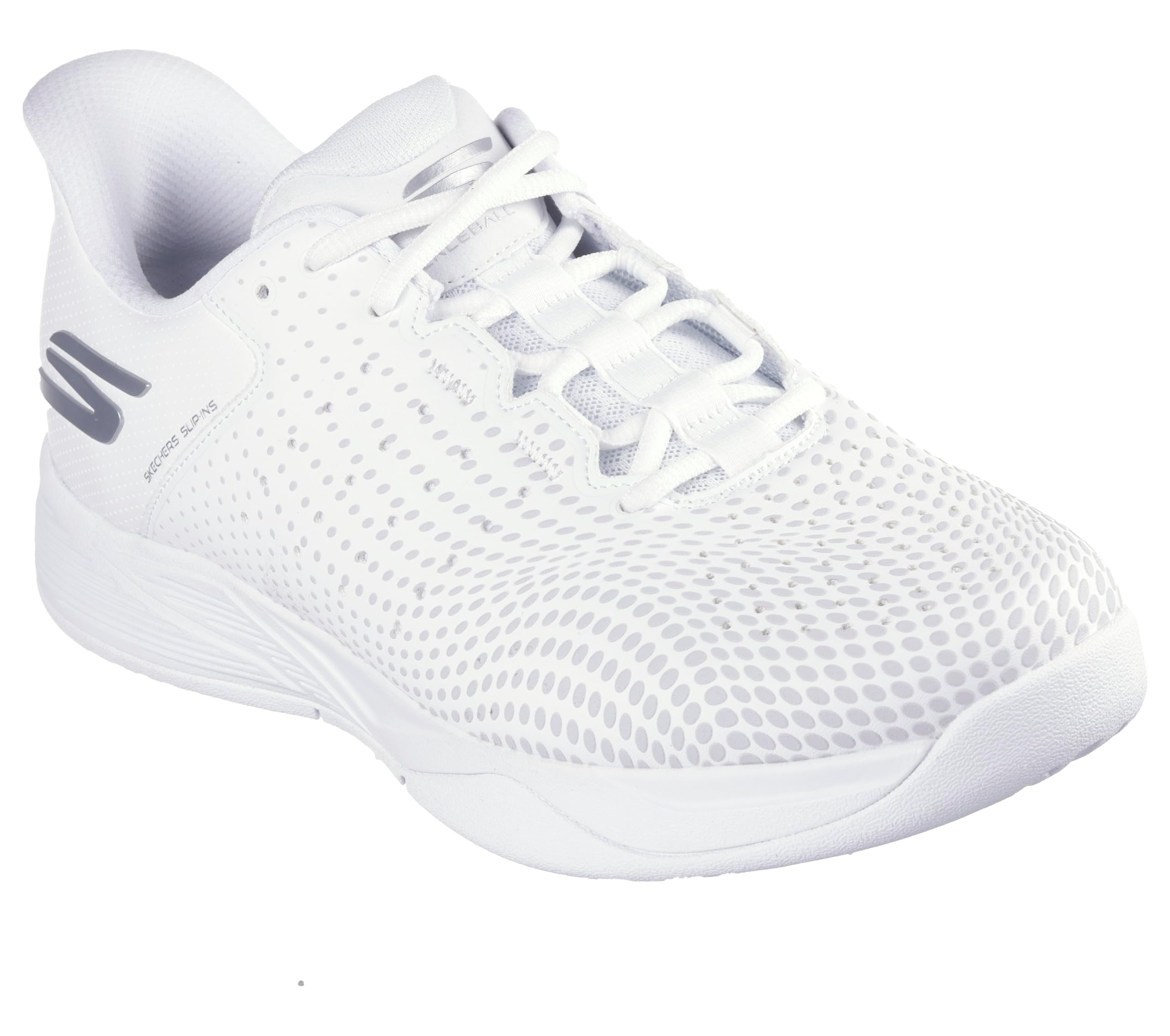 Skechers Men's Skechers Viper Court Reload Pickleball-Shoes, White/Textile Trim, 9.5 UK