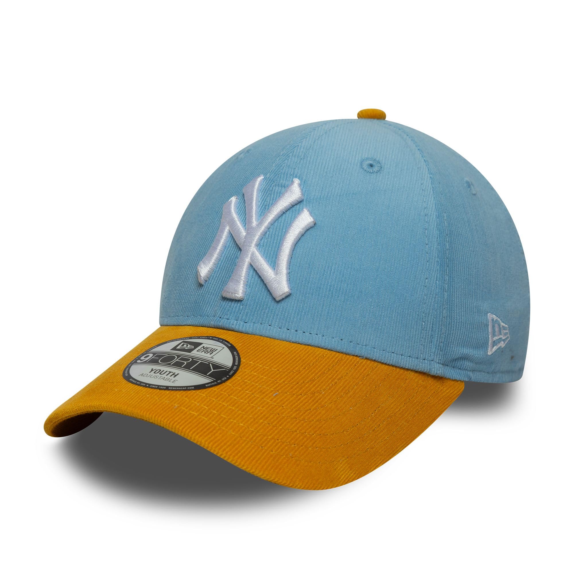 New Era New York Yankees Cord 9Forty Kids Strapback Cap Yellow Blue