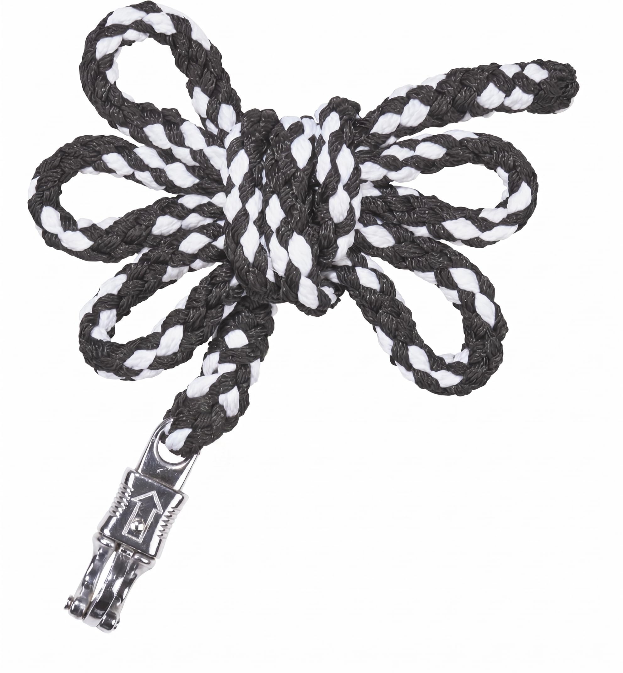 JA4009 Lead Rope Horse Tie Rope with Carabiner Hook or Panic Hook 2 m in Many Colours (Spirit - Black/White, Panic Hook)