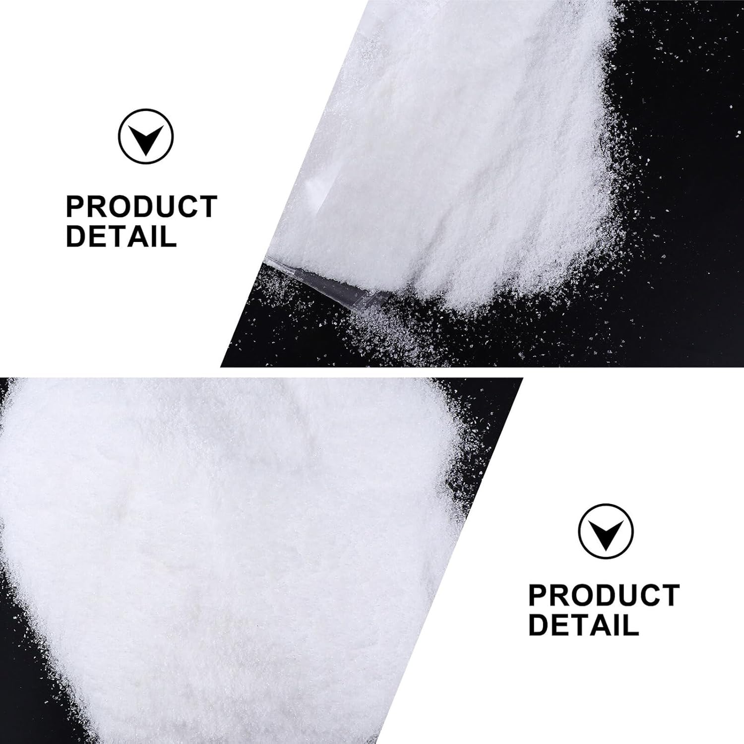 Garneck Artificial Fake Snow Powder 500g Christmas Snow Decor DIY Craft Snowflake for Holiday Decorations and Winter Displays