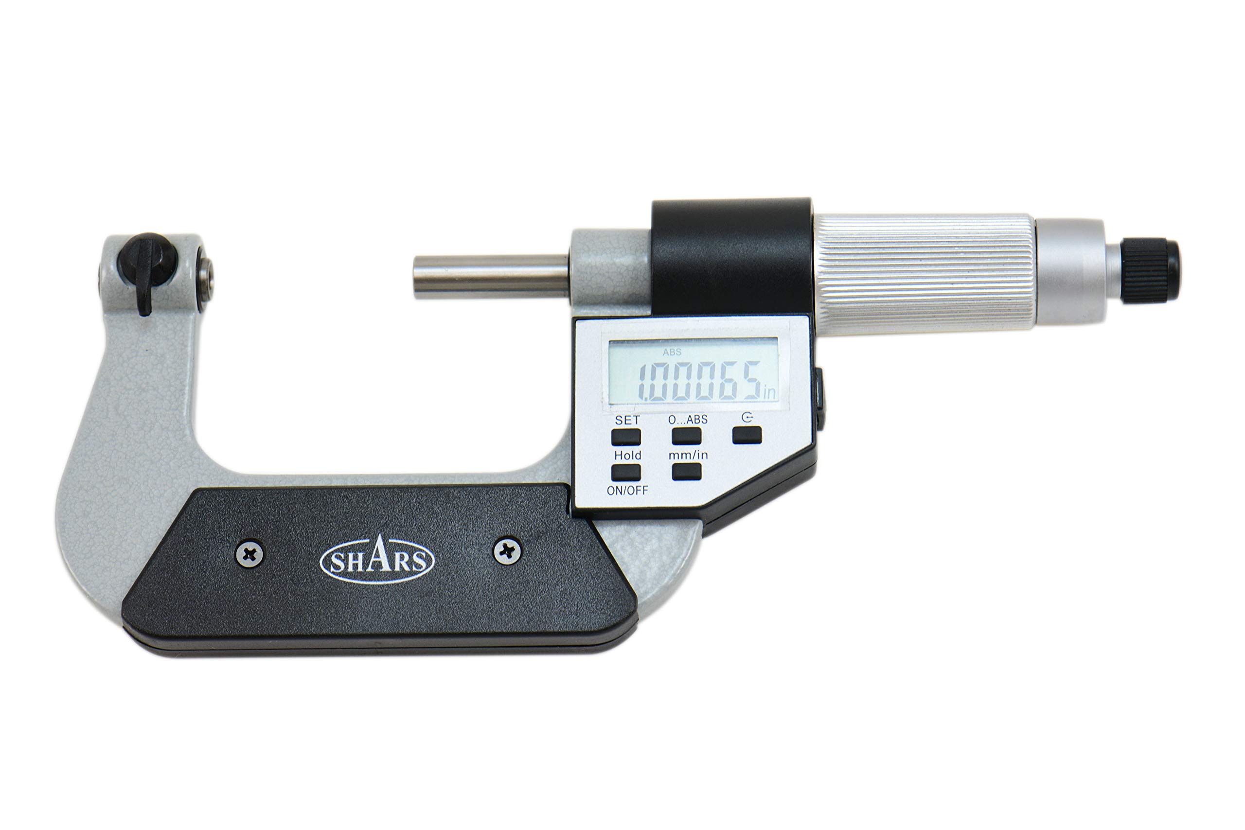 Shars 1-2"/25-50mm Electronic Screw Thread Micrometer, 00005" Resolution, 60 Degree Anvils303-2437 P]
