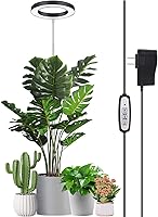 Vista 38 de LORDEM Grow Light, LED Plant Light for Indoor Plants Growing, Full Spectrum Desk Growth Lamp with Automatic Timer for 4H/8H/12H, 4 Dimmable Levels