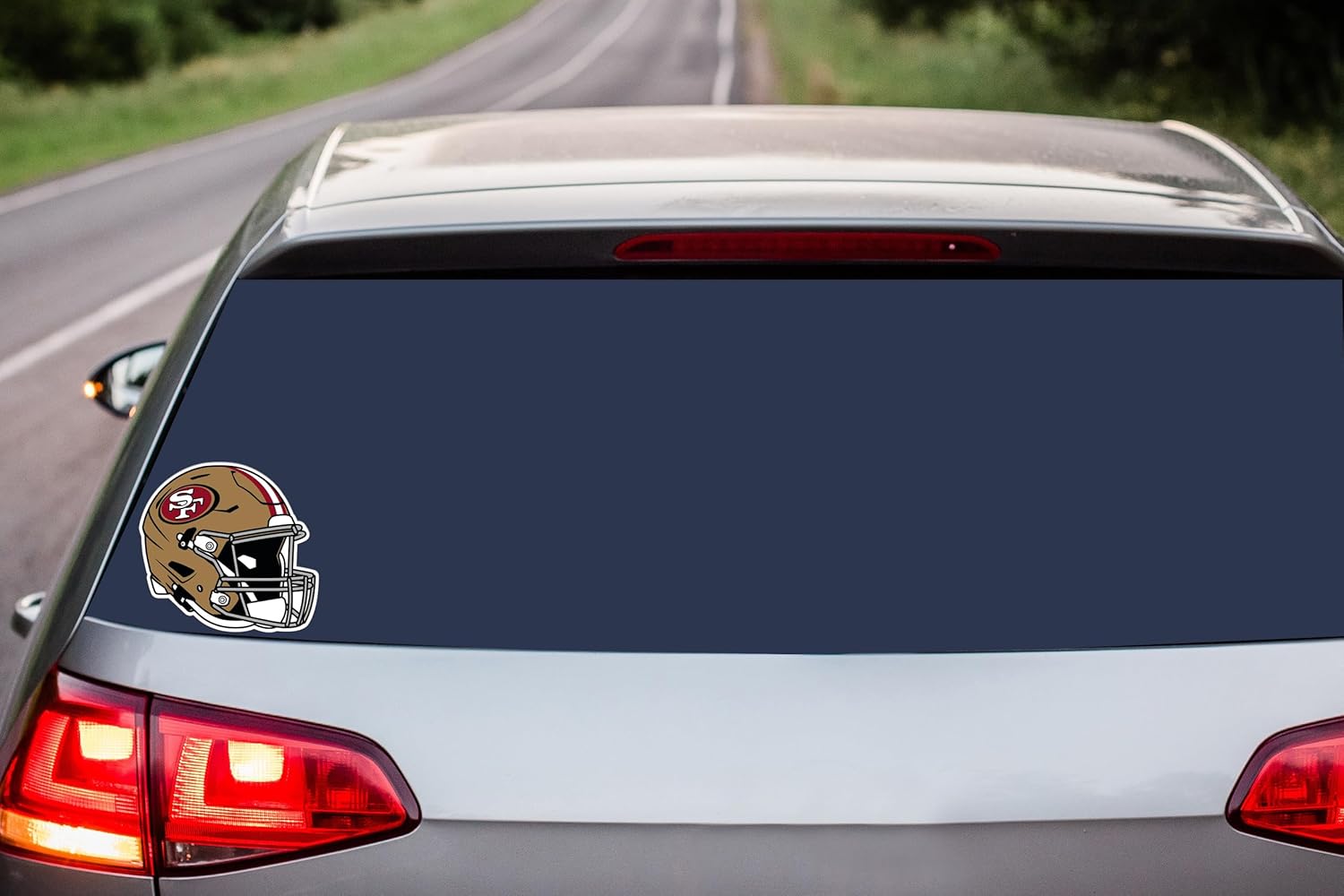 Siskiyou Sports NFL San Francisco 49ers Helmet Auto Decal, Team Colors, One Size - Image 4