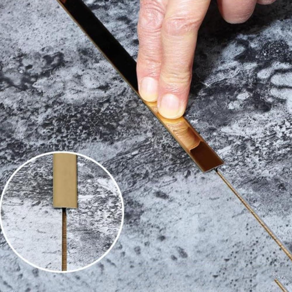 Tira de transición de 100 cm, perfil de conector de 3 canales para suelos laminados de parquet y azulejos (amarillo), duradero, fácil instalación, perfecto para renovación del hogar