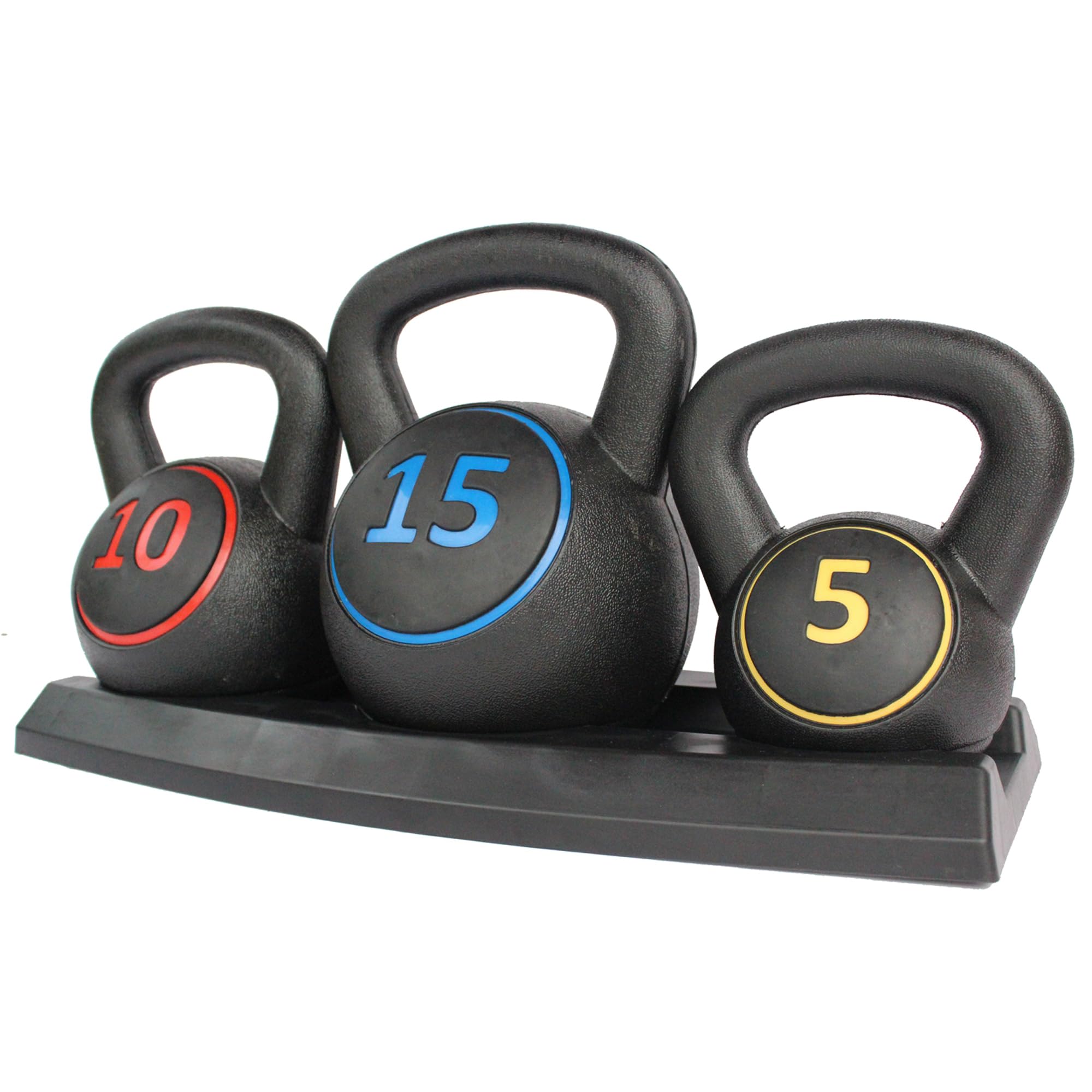 Kettlebell Set 5/10lbs, rutschfester Griff, Krafttraining | Ergonomischer Griff, robust, platzsparend, ideal für Anfänger & Zuhause