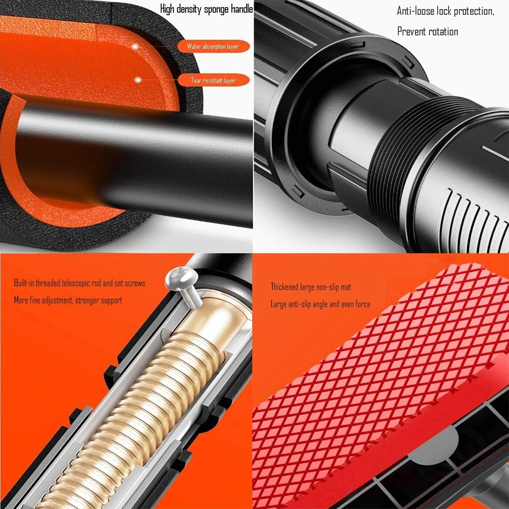 ポータブル水平バー、安全な滑り止めドアウェイチンプルバー、多機能屋内フィットネス機器、負荷300Kg、66-145Cm (90)、9