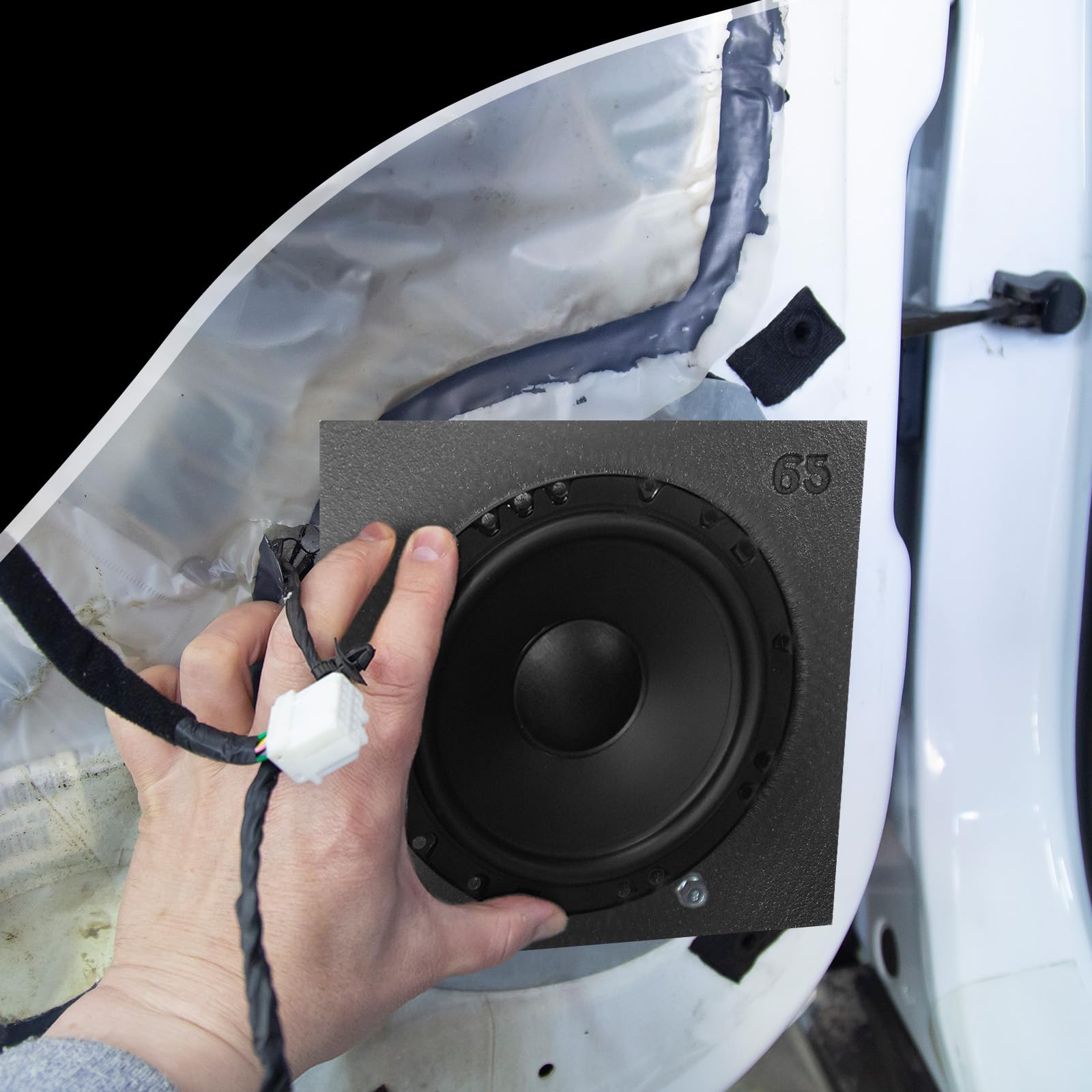 Baffle Rcar Snapklik.com : Kingdder 4 Pack Acoustic Speaker Baffles Round Foam ...