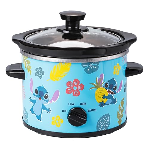 Uncanny Brands Disney Lilo & Stitch 2qt Slow Cooker - Small Kitchen Appliance - Disney Lilo & Stitch