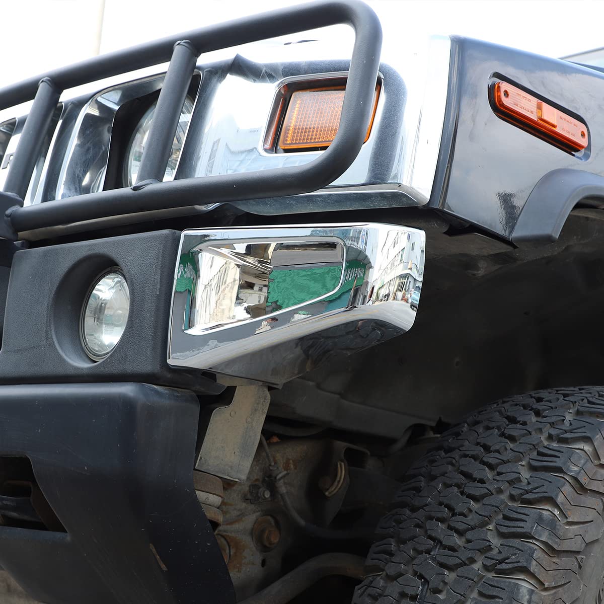 2 szt. do Hummer H2 2003-2009 osłona ochronna zderzaka przednia osłona ochronna odporna na zarysowania akcesoria samochodowe części zamienne