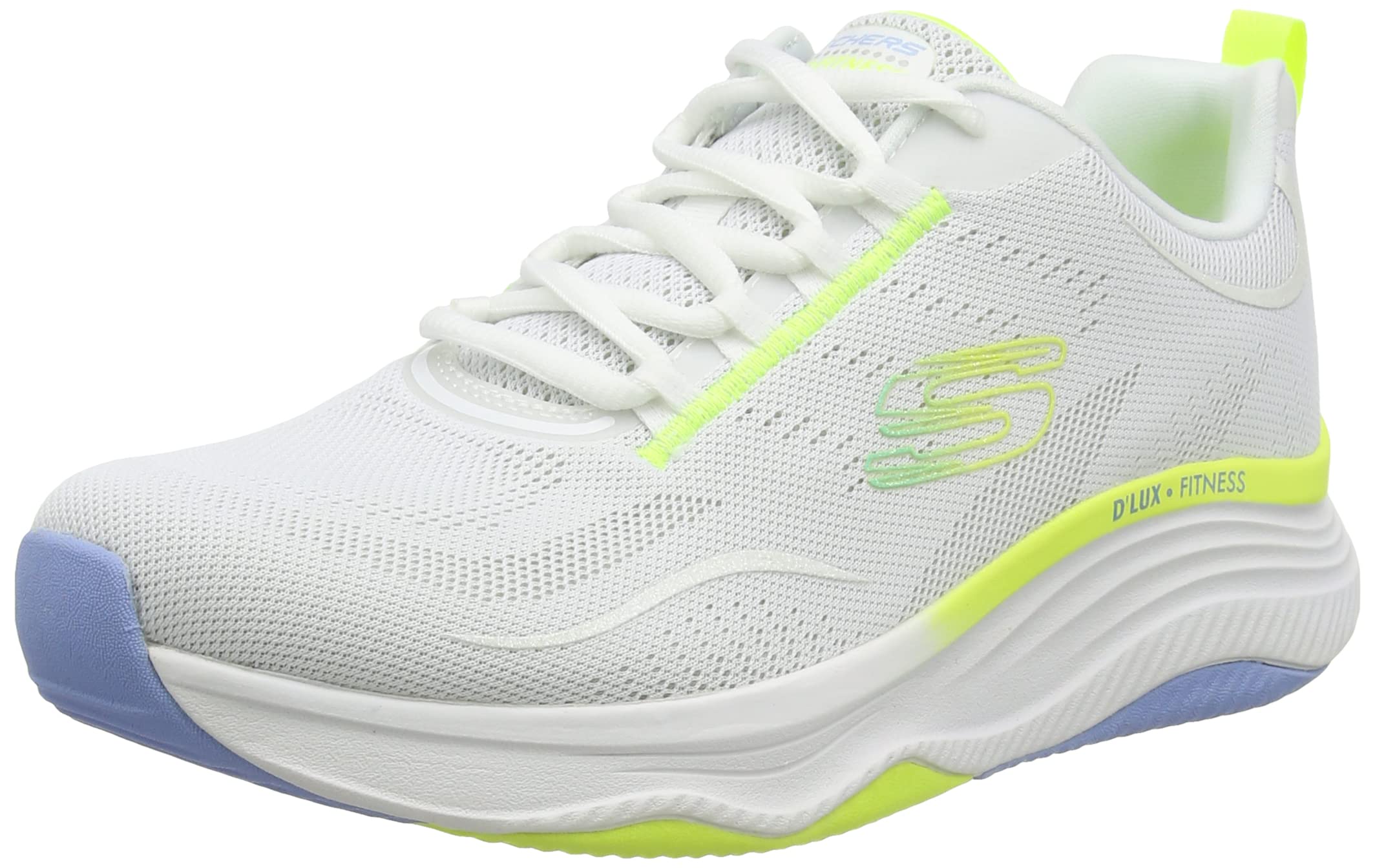Skechers Sport Womens Big Plan Sneaker, White Mesh Multi Trim, 7 (B096KQ9R5L) Amazon Price History, Amazon Price Tracker
