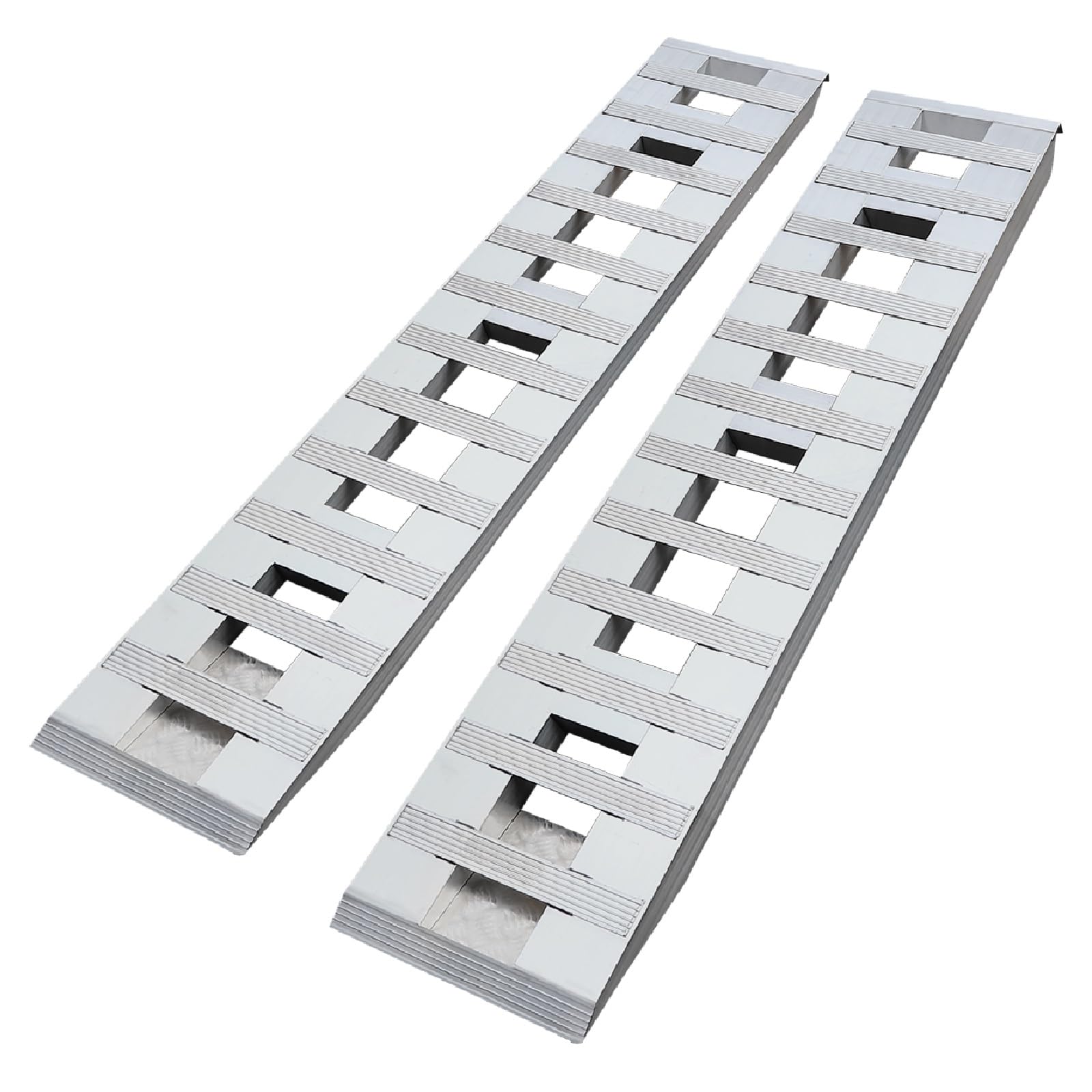 6800LBS 72x15 Inch Aluminum Trailer Ramps, Heavy Duty Loading Ramps for Car ATV Truck Auto, 2Pcs