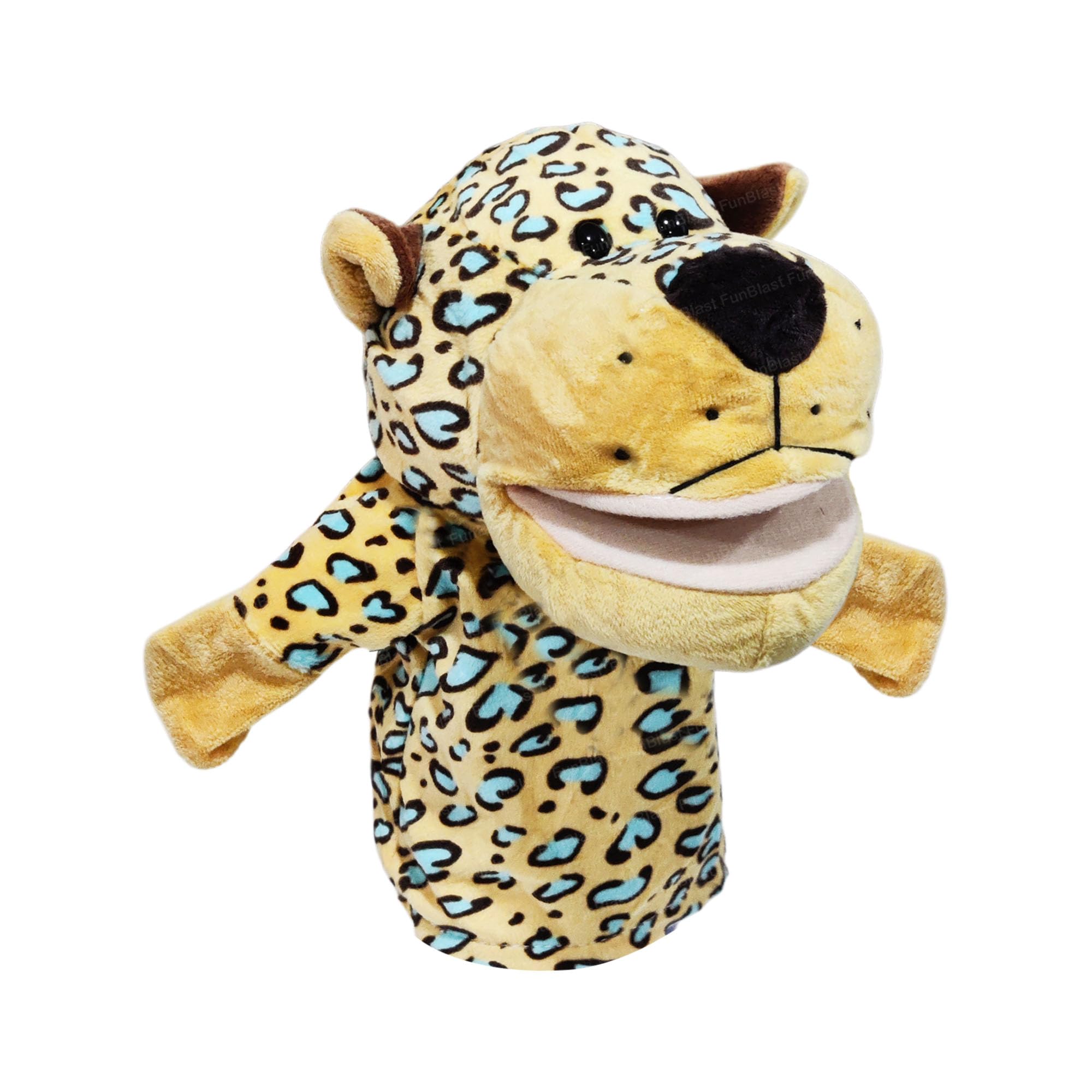 FunBlast Hand Puppet - Plush Animal With Movable Open Mouth for Kids, Story Telling, Soft Toy, Fun Play Learning (Leopard)-picture-16