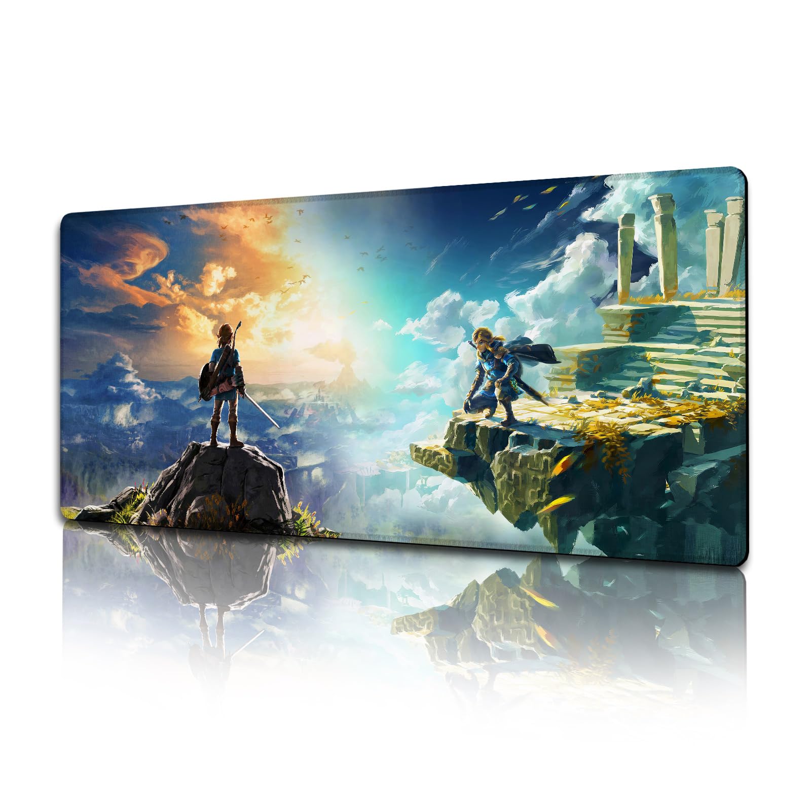 XXL Gaming Mauspad – 800x300 Mm, Zelda Motiv, Rutschfeste Unterseite, Ausfransresistente Kanten