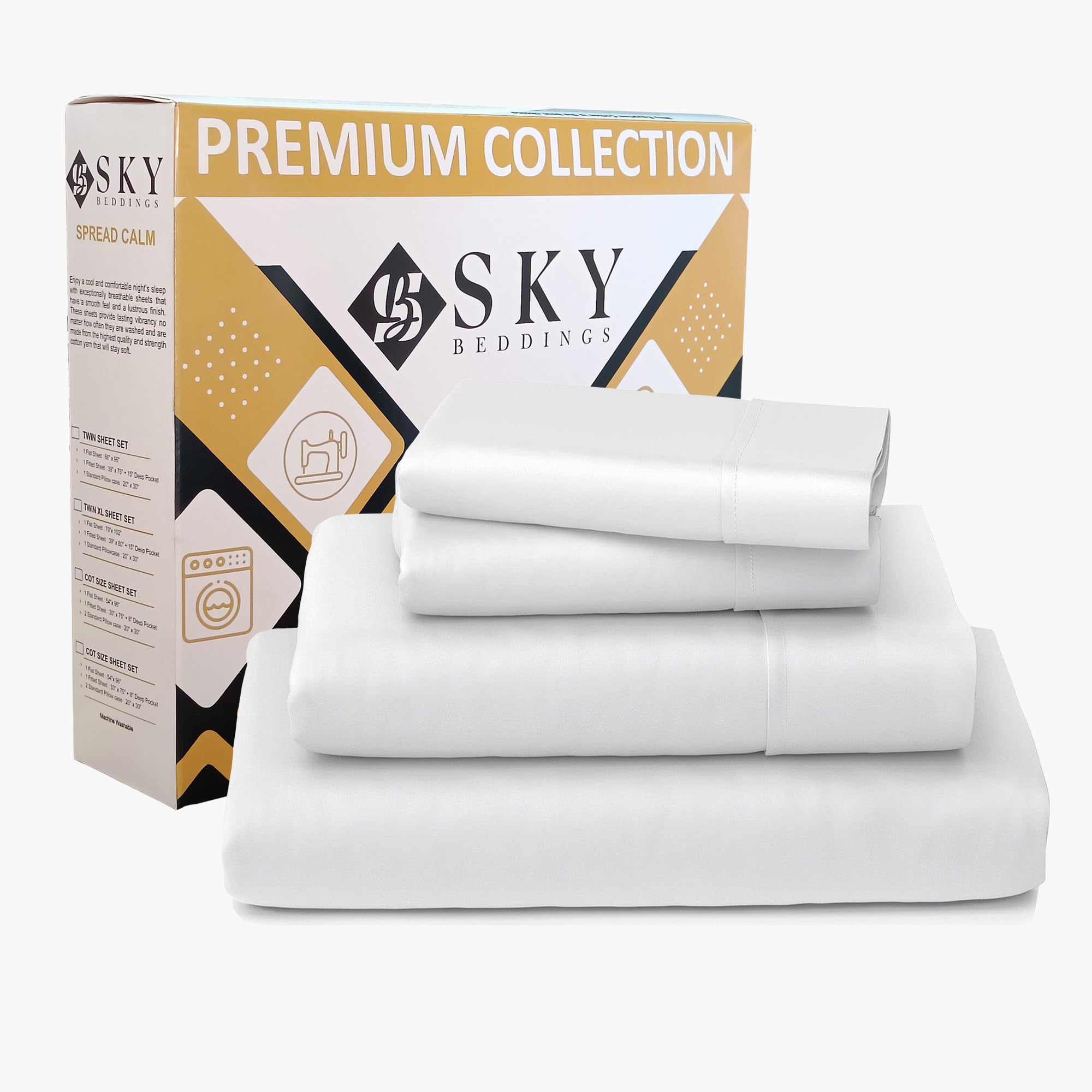 100 Cotton Split Head King Sheets - 400 Thread Count Sateen Weave 4 Pc Split Top King Sheets