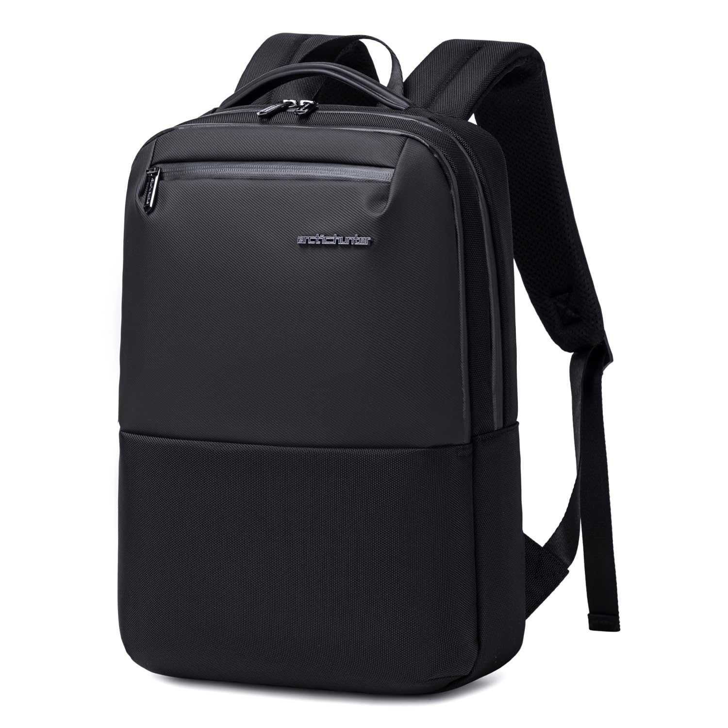 Arctic Hunter Slim Laptop Backpack 16L Lightweight Stylish 15.6 inch Laptop Bag Water Resistant Premium Business Backpack for Men Women Office College Commuting Daily,Black