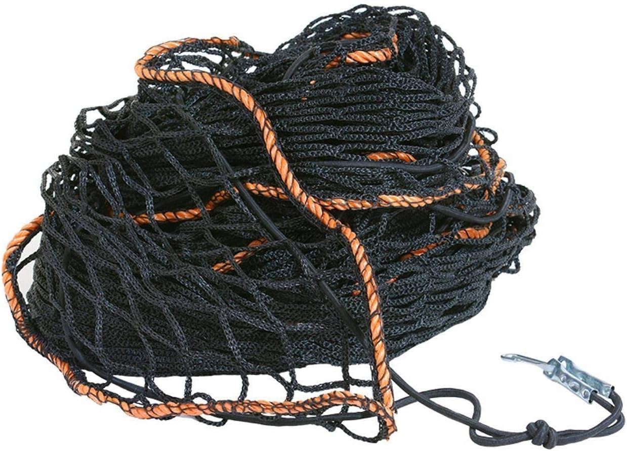 flesta® Containernetz I Stabiles Abdecknetz I 3 mm PE, 4,5 cm Maschenweite, verstärkter Rand I Inkl. 6 mm Gummiseil & Metallhaken zur Ladungssicherung (2,65 x 4,4 m)