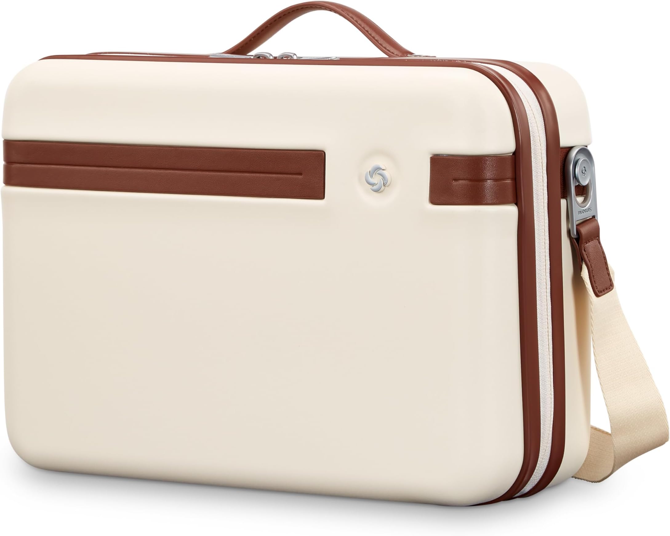 Samsonite Virtuosa Hardside Train Case, Crossbody Travel Makeup Case with Removable Strap