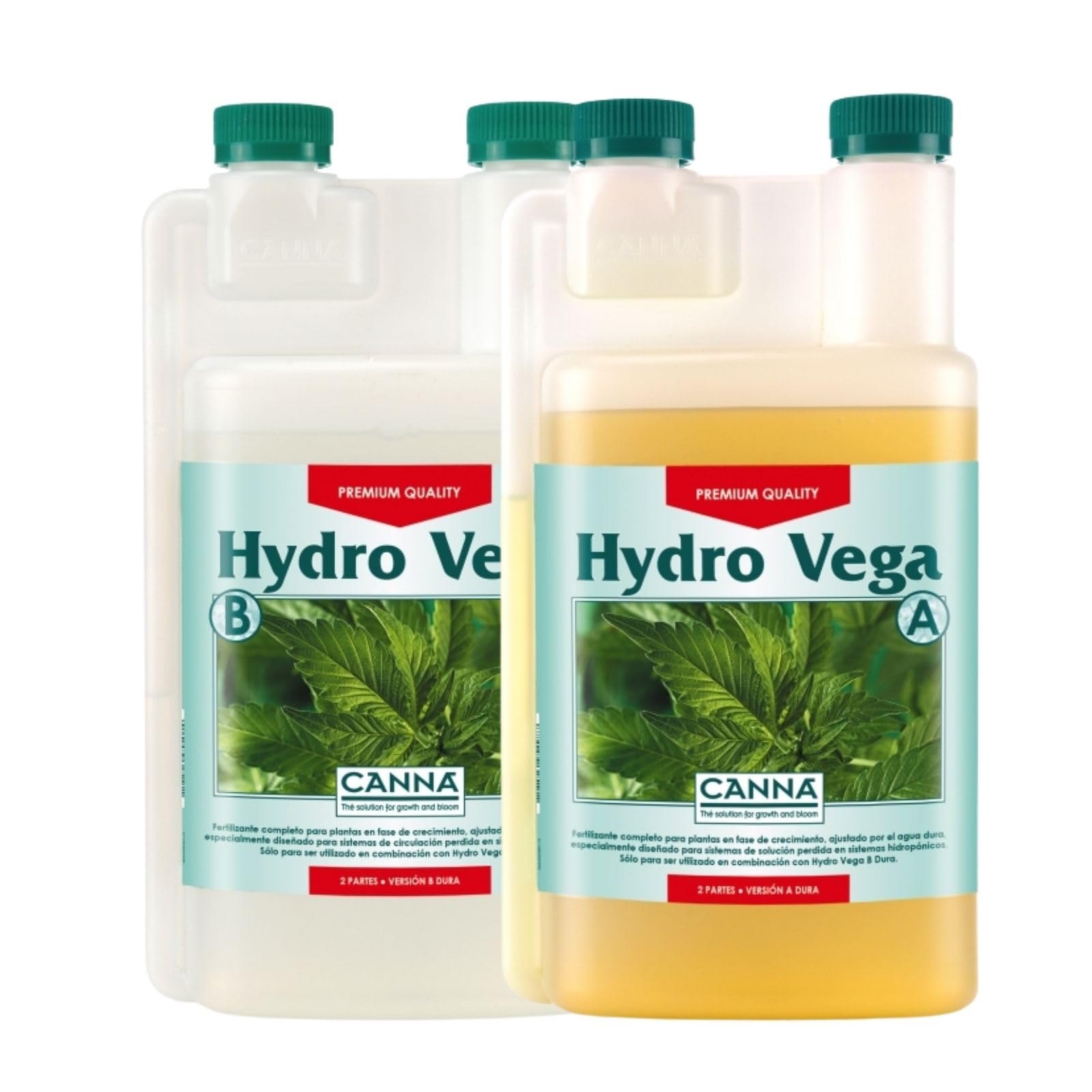 Weedness Canna Hydro Vega A&B 5 Liter - Wachstumsphase Hydrokultur Dünger Hydrokulturdünger Bewässerung Flüssigdünger Organisch Grow Bio Naturdünger