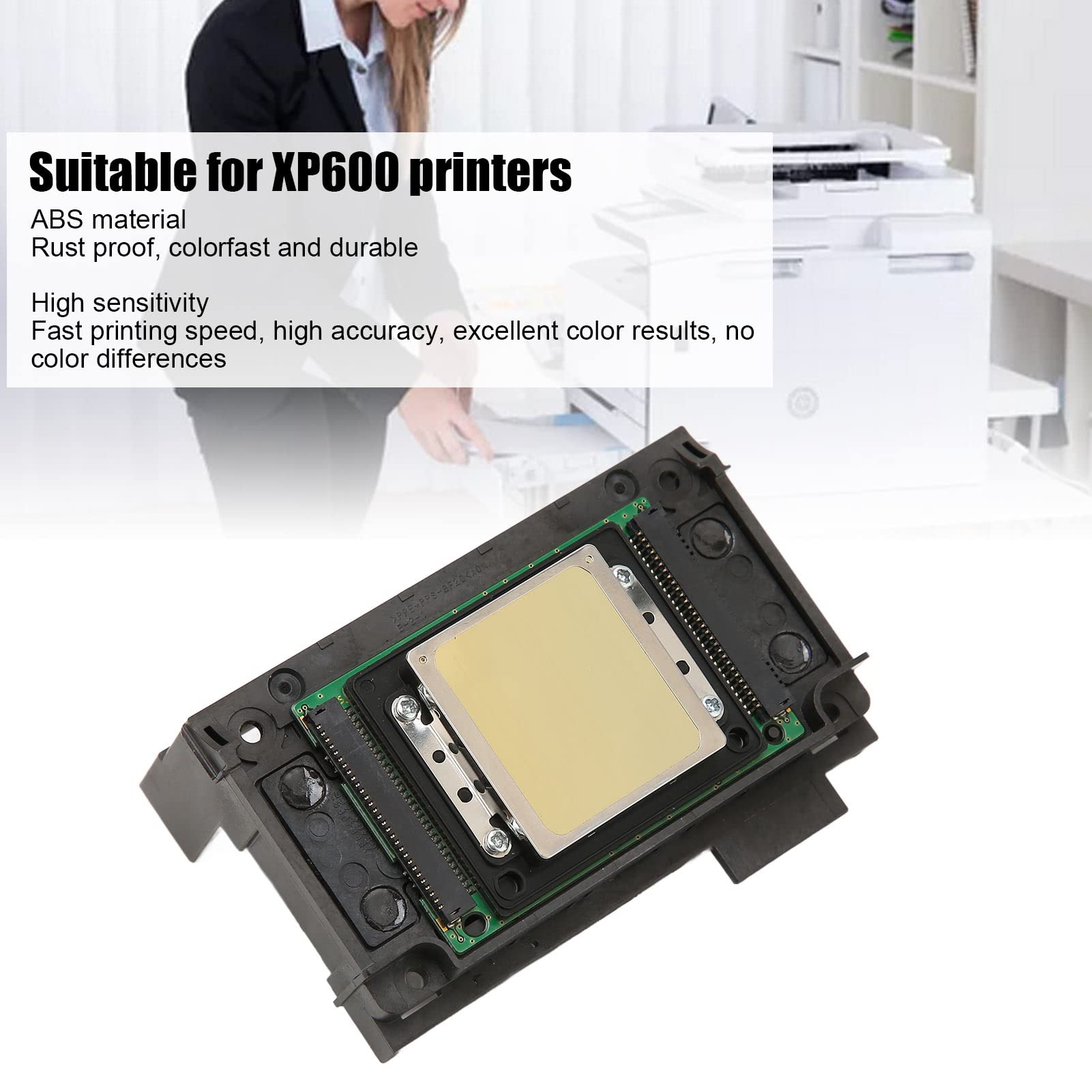 Kit Testina di Stampa a 6 Colori Durevole con Testina di Stampa di Ricambio Colorfast UV Accessorio per Stampante Compatibile per XP600