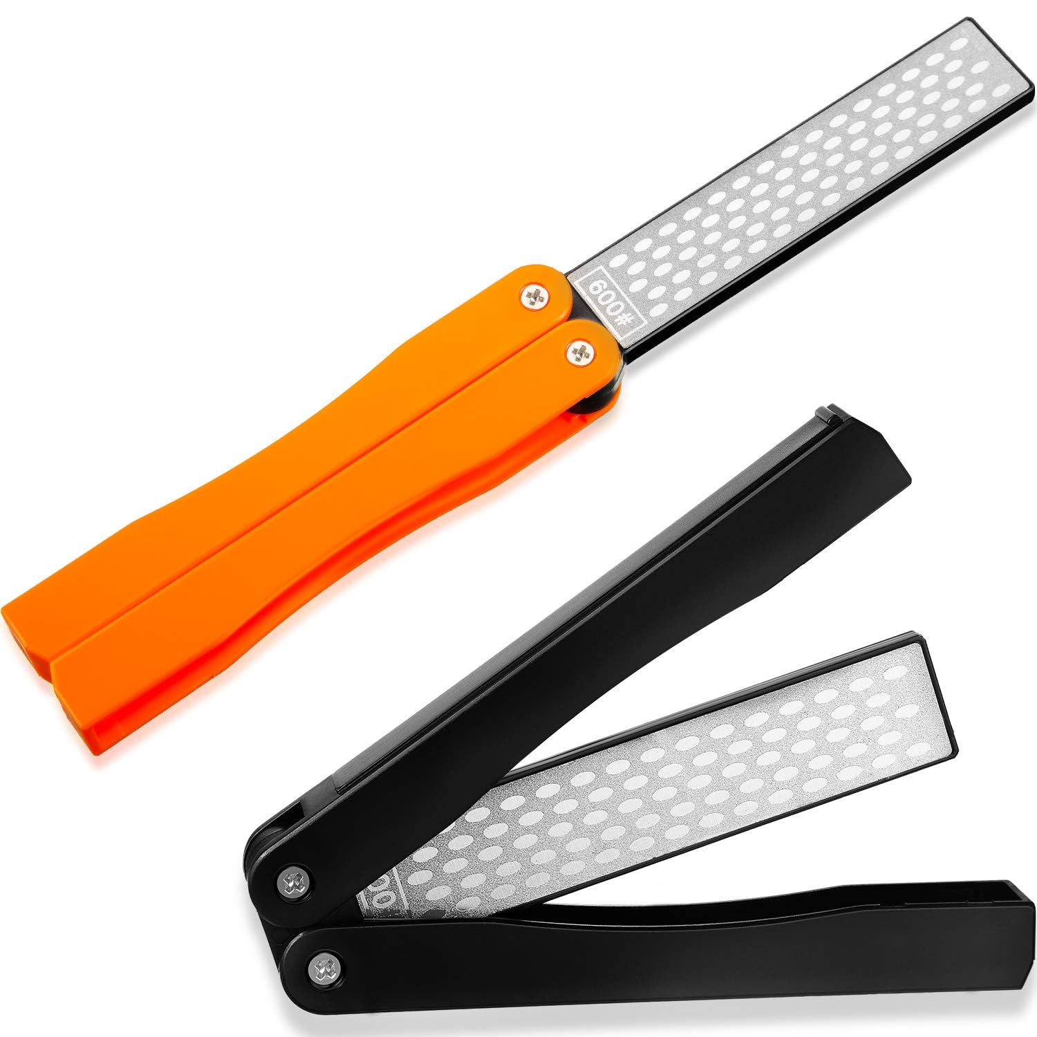 Sponsored Ad – 2 Pack Garden Tool Sharpener, Folding Pocket Diamond Knife Sharpener 400/600 Grit Double-Sided Scissor, Pruners, Loppers or Blade Sharpening Stone for Garden Camping Kitchen