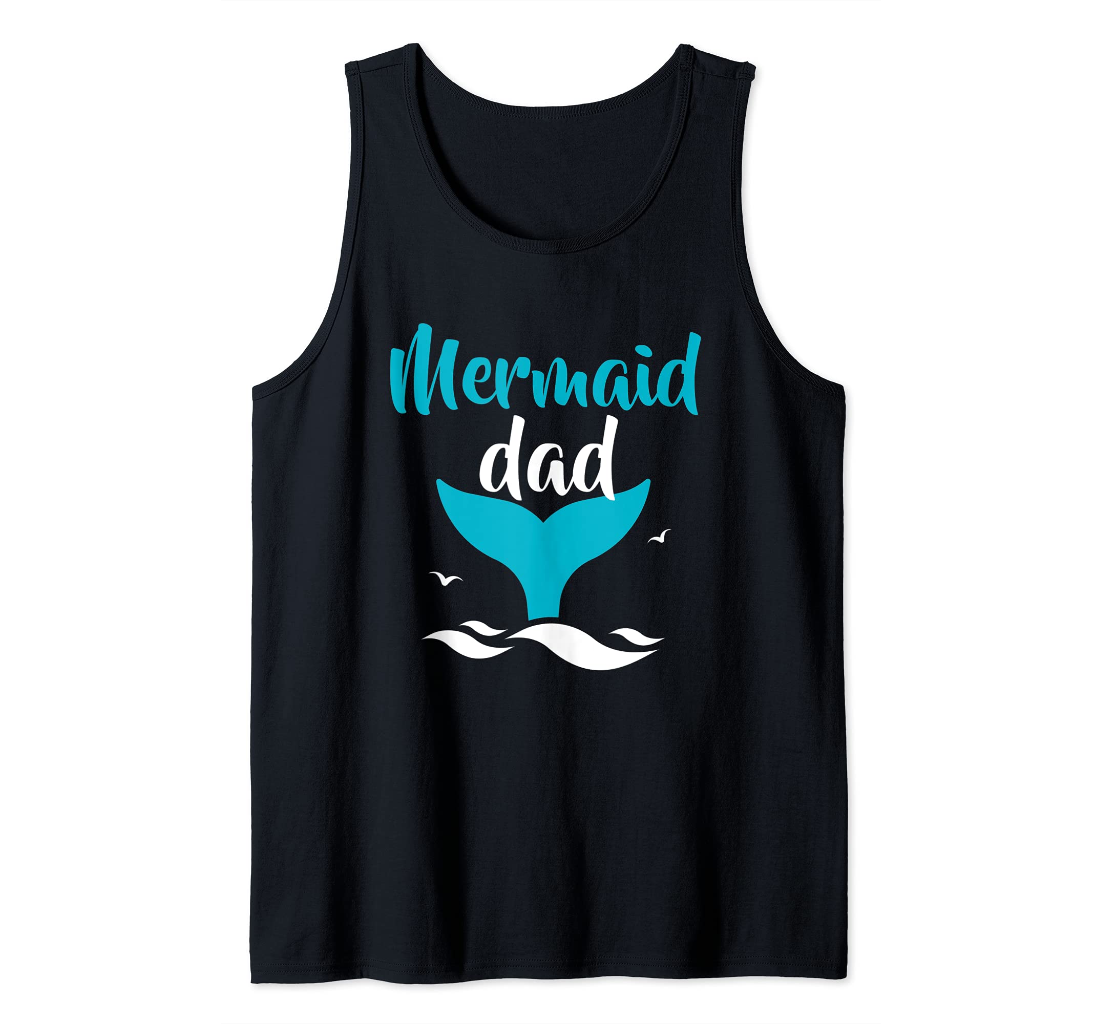 Mermaid Dad Beach Summer Tank Top