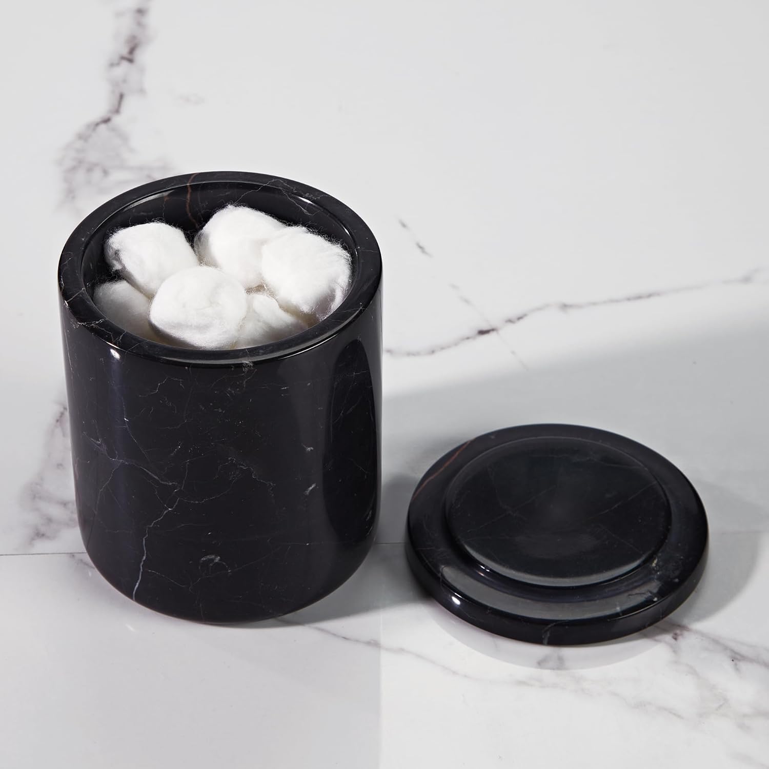 Black Marble Bath Accessories,Elegant Black Marble Bath