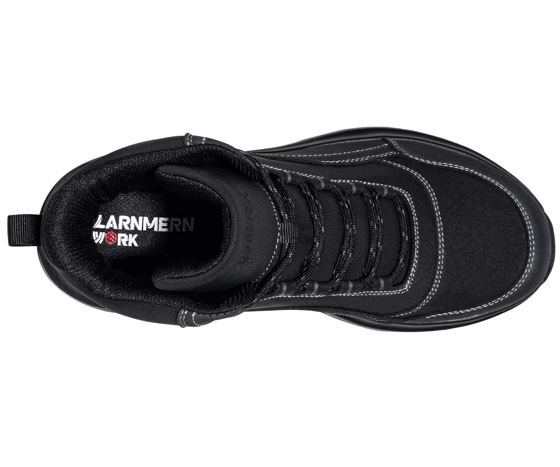 LARNMERN Arbeitsschuhe Sicherheitsschuhe Stiefel Herren Wasserdicht Rutschfester Stahlkappenschuhe