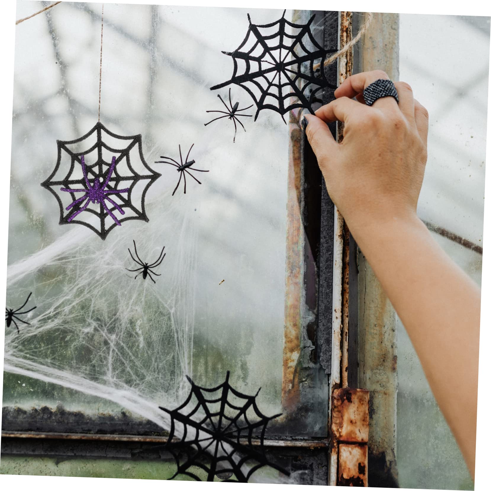Cabilock 3 Set Di Ragni Realistici Simulazioni Di Ragnatele Decorazioni Per Halloween Spaventose