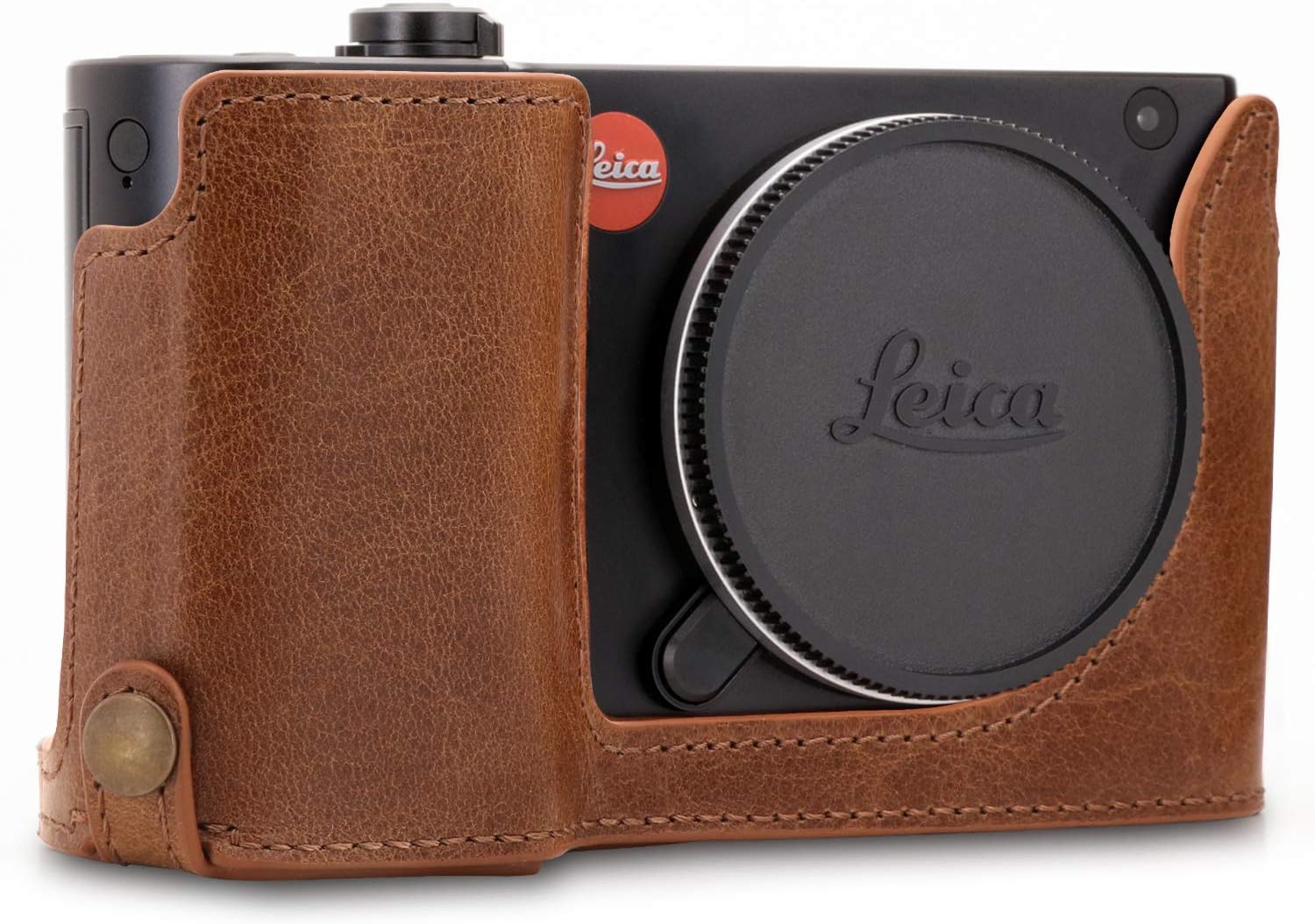 MegaGear MG1726 Leica TL2, TL Ever Ready Genuine Leather Camera Half Case with Battery Access