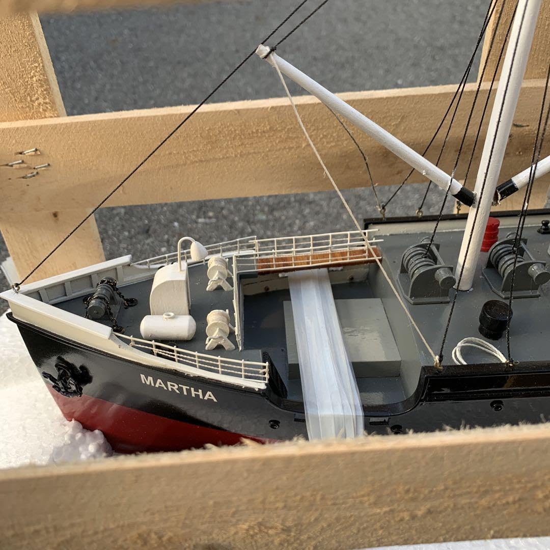 Amazon.co.jp: デンマーク貨物船 SS Martha 70cm Wooden ModelBoat 