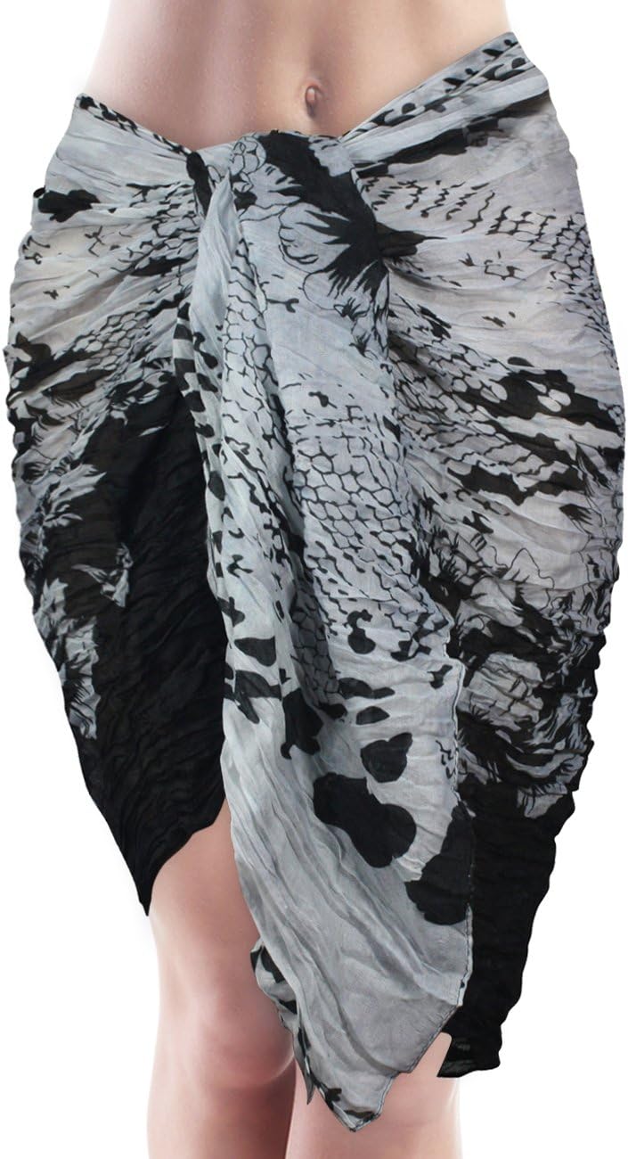 Street Style Rose Leopard Print Chain Link Fence Scarf Sarong