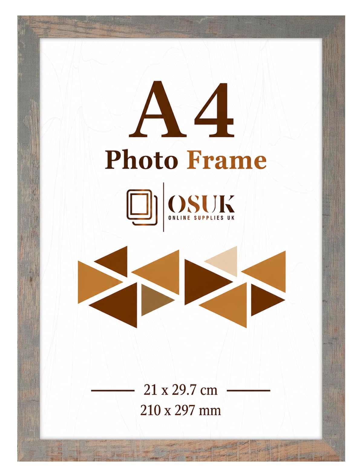 Frame Eazy Rustic Silver Osuk A4 Frame Photo Size 21 X 29.7 Cm Picture Frame Wall Art
