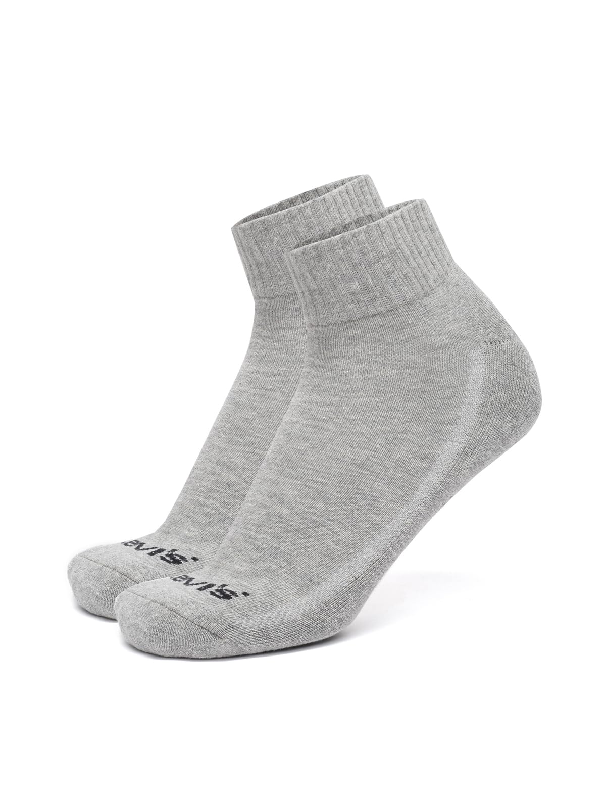Levi's LS203 Men's Cotton Stretch Mid Cut Non Terry Socks (Pack of 3) 3